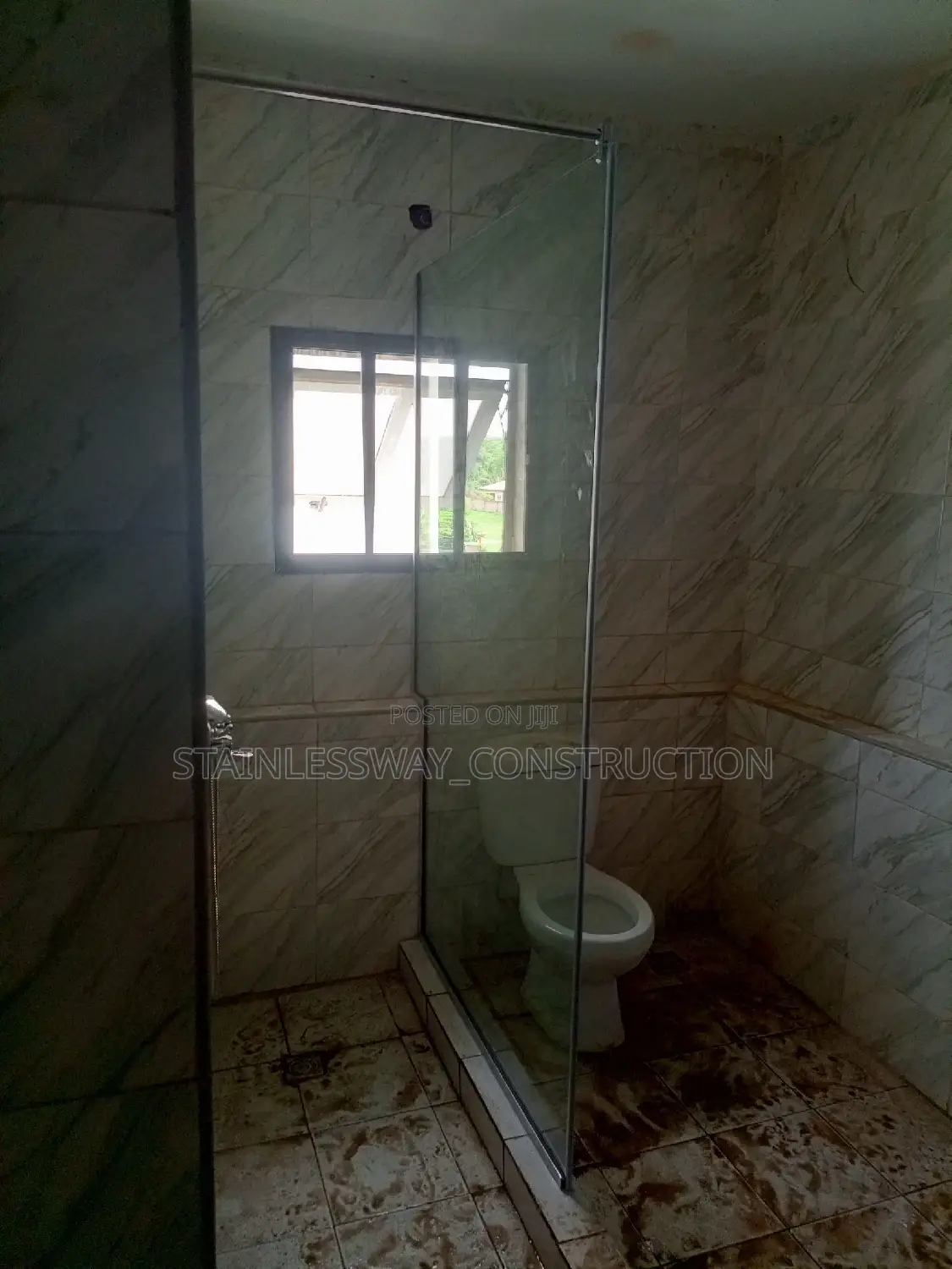 Fixed Toilet/ Shower Glass