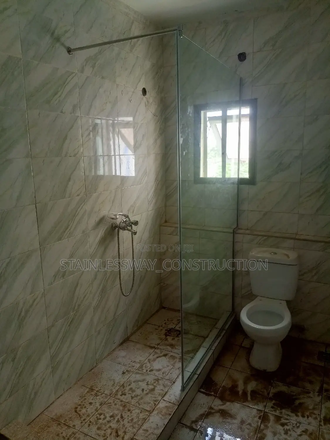 Fixed Toilet/ Shower Glass
