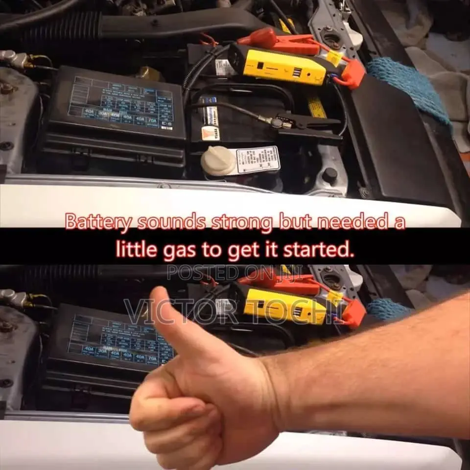 Emergency Battery Starter ,Tyre Inflator and Power Bank