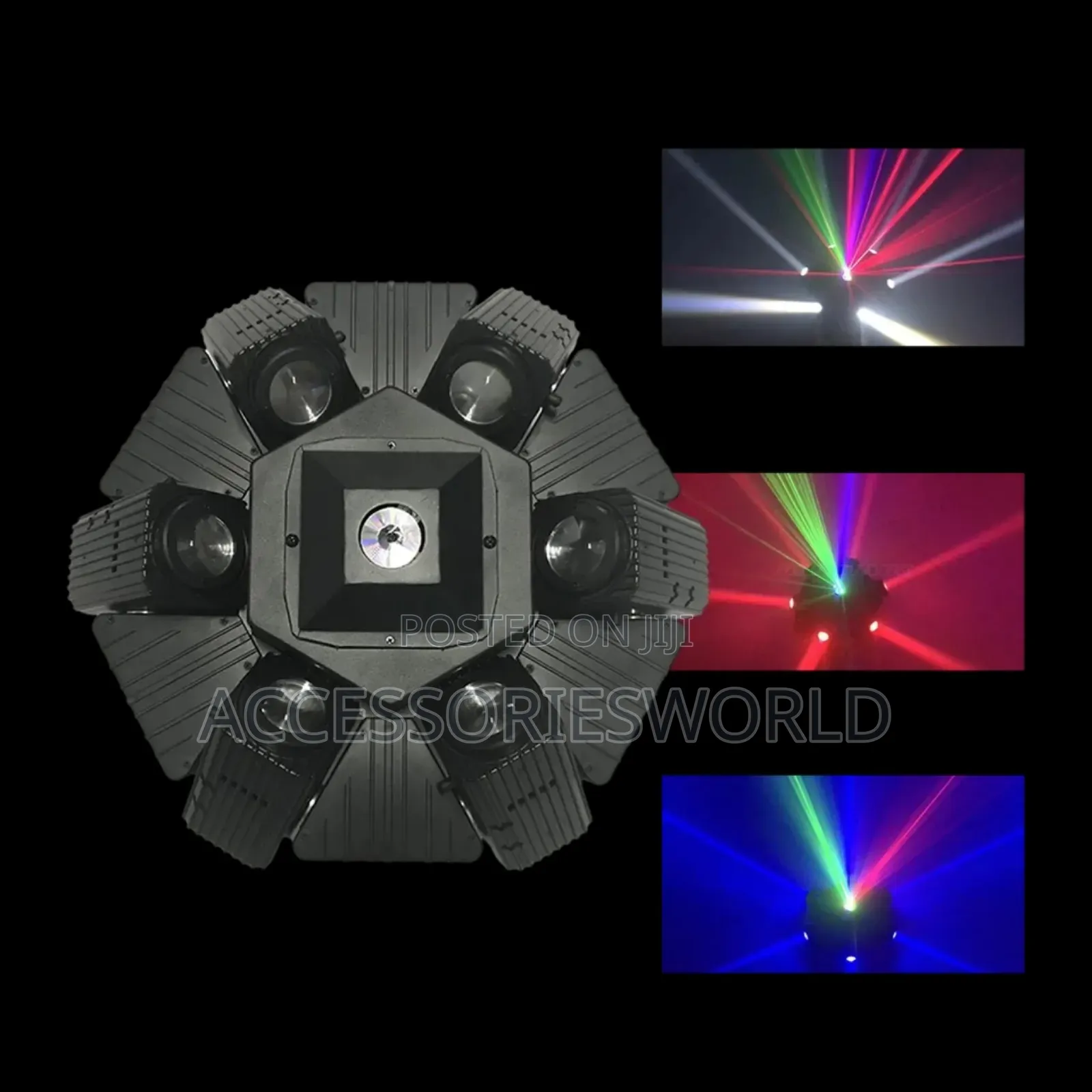 Rigeba 6 Eyes LED RGB Laser Stage Effect Disco Light