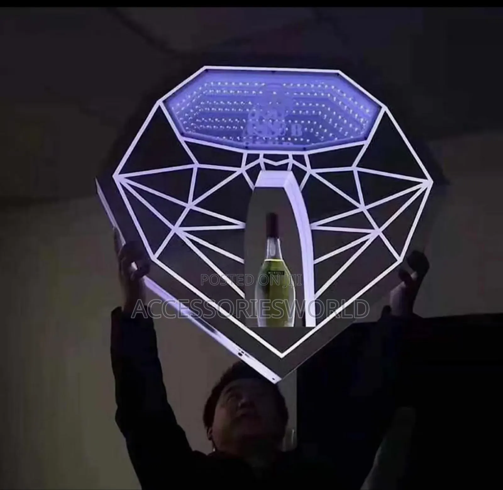Rechargeable Acrylic Champagne Glorifier Display LED Ace