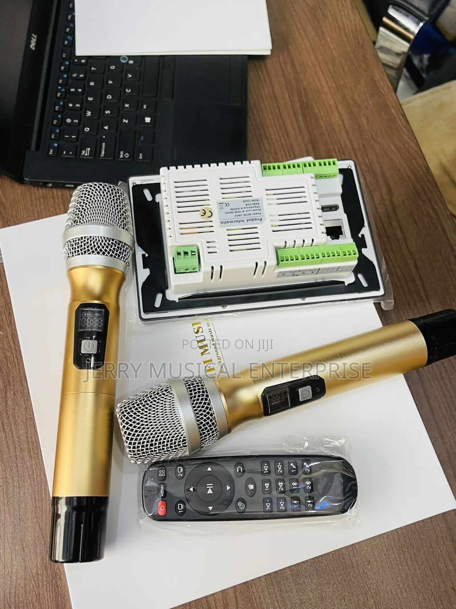 7inches in Wall Amplifier With 2handle Wireless Microphone