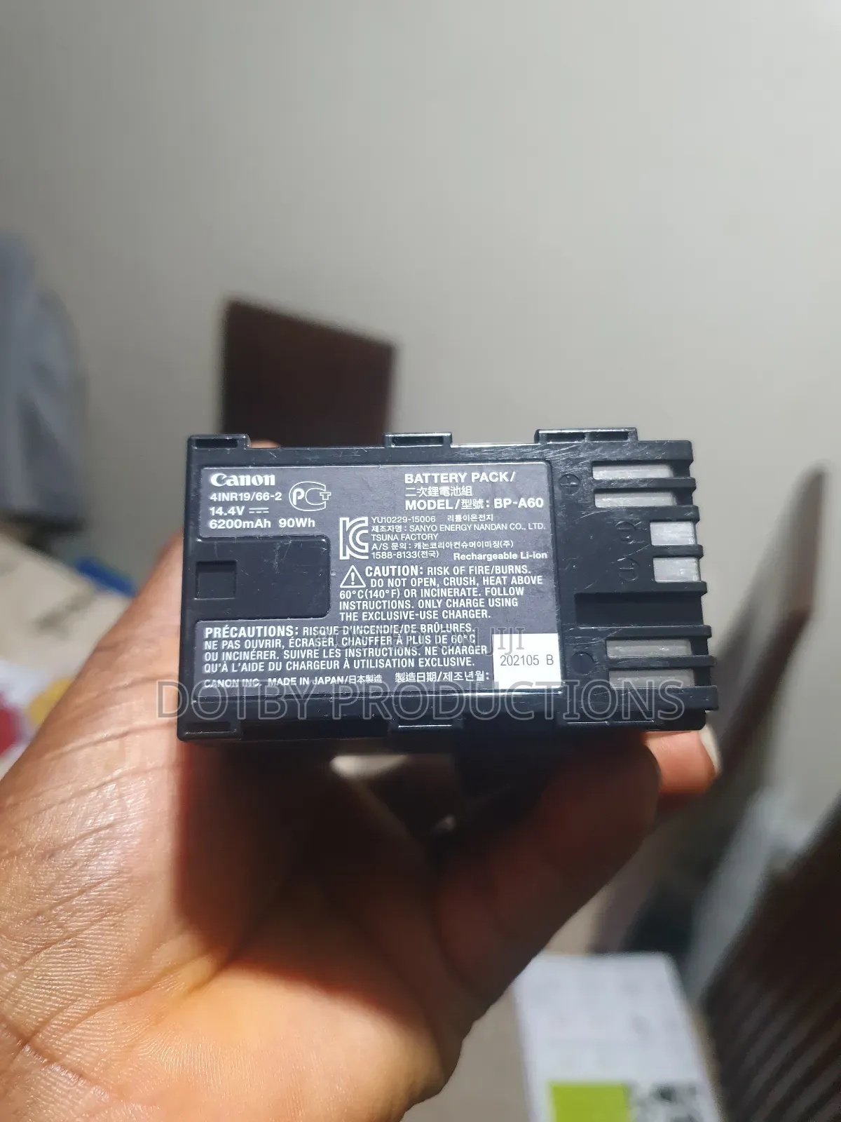 Canon BP-A60 6200mah 90wh for C200, C300 Ii, C500, C70