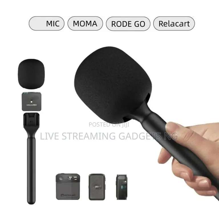 Wireless Microphone Handle Grip Stick Handheld Adapter