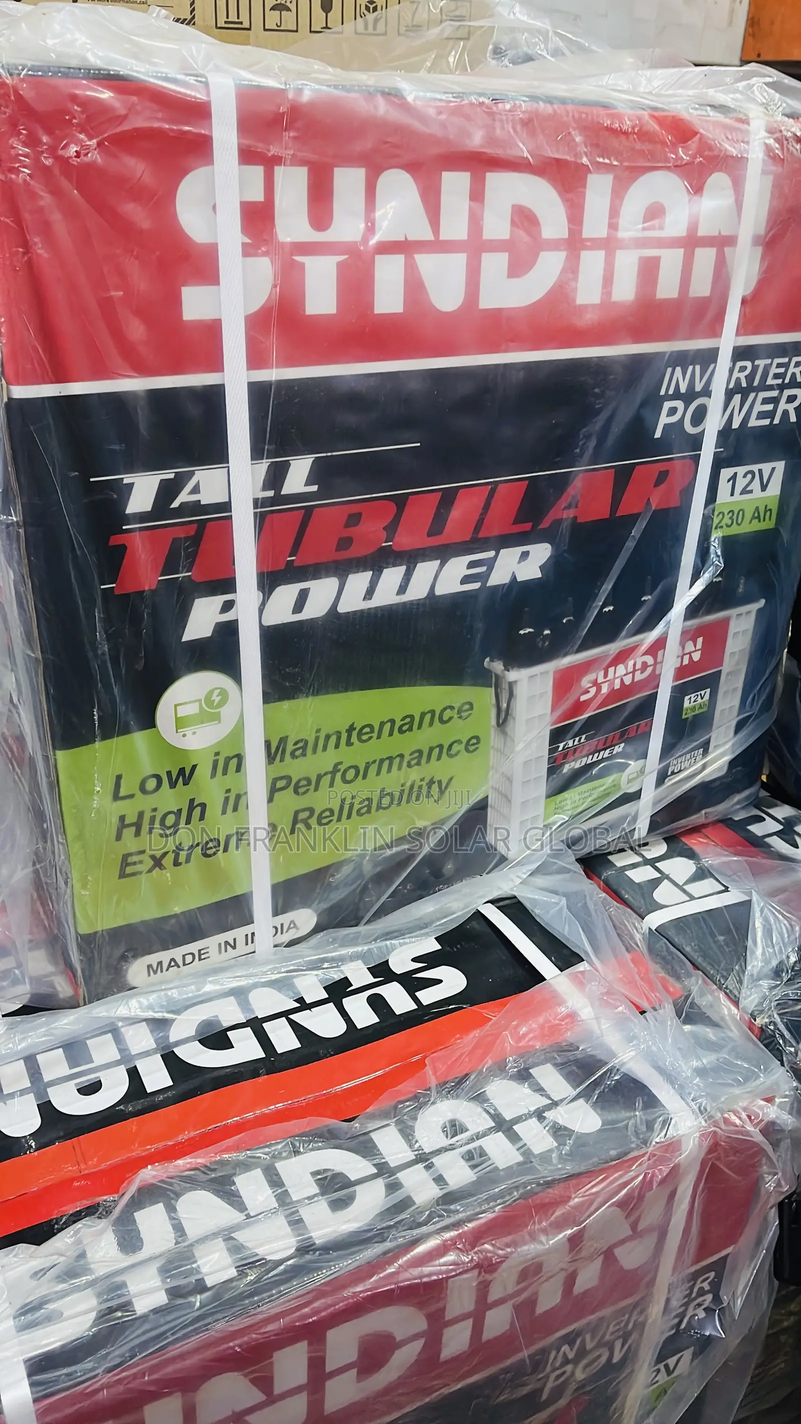 230ah Sydian Tall Tubular Solar Inverter Battery