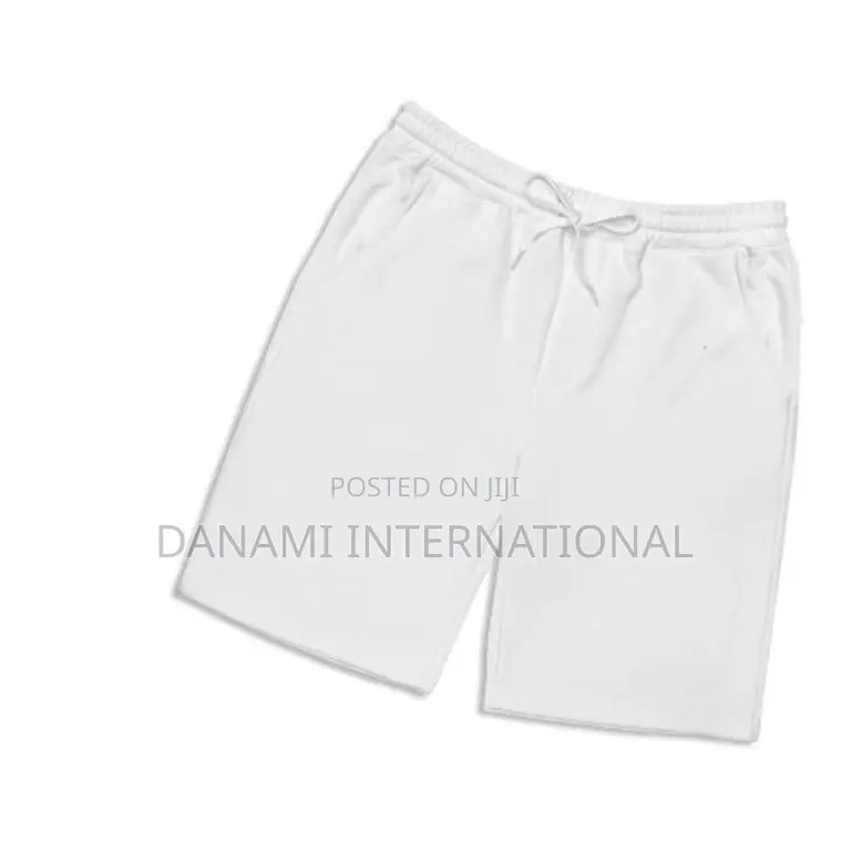 Danami Plain Sweat Shorts- White