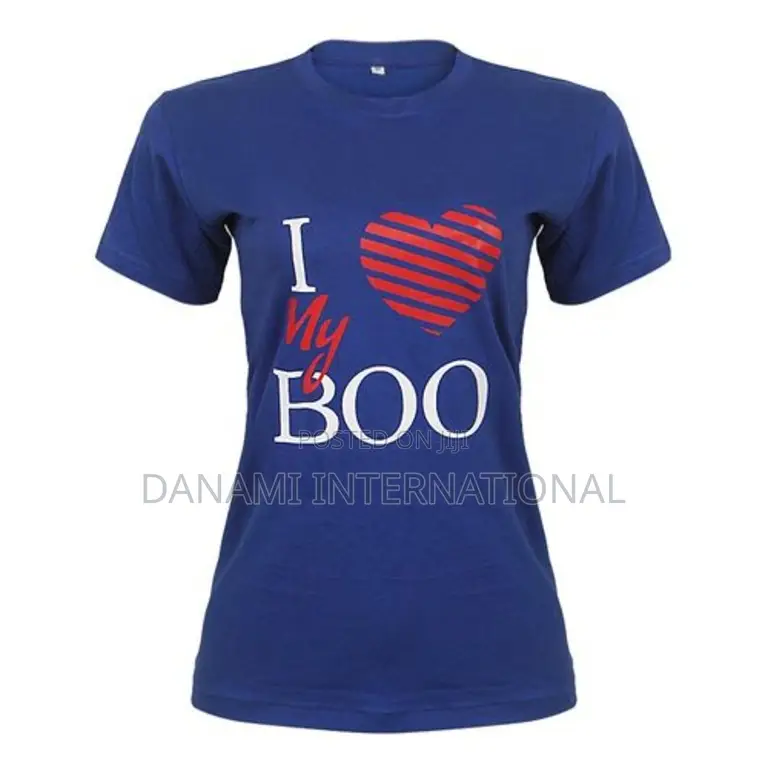 Danami I Love My Boo Couple T Shirt- Royal Blue
