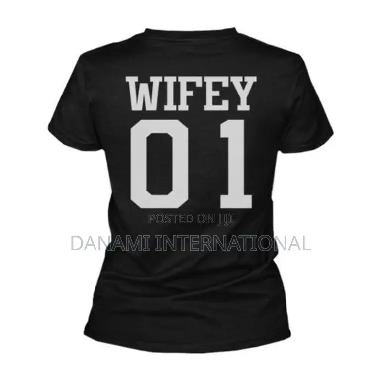 Danami Wifey 01 Couple T-Shirt- Black