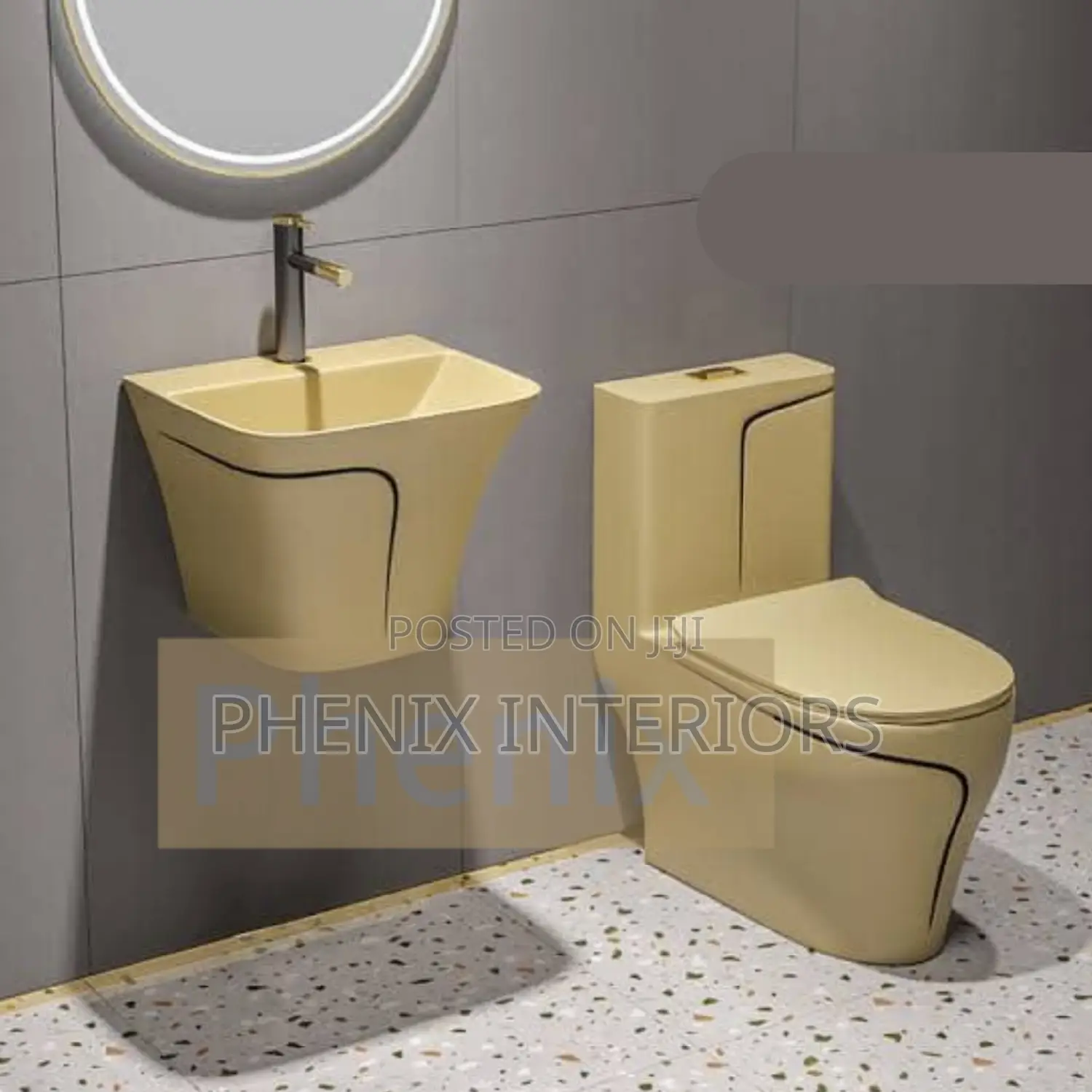 Water Closet With Wall Hung Basin