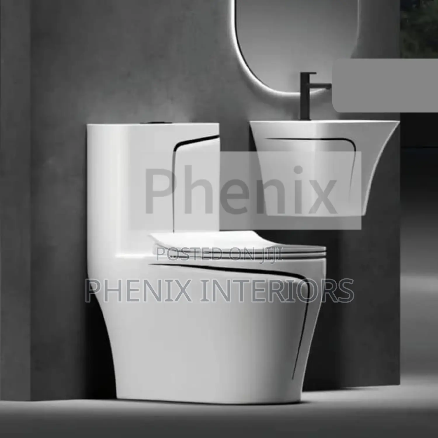 Water Closet With Wall Hung Basin