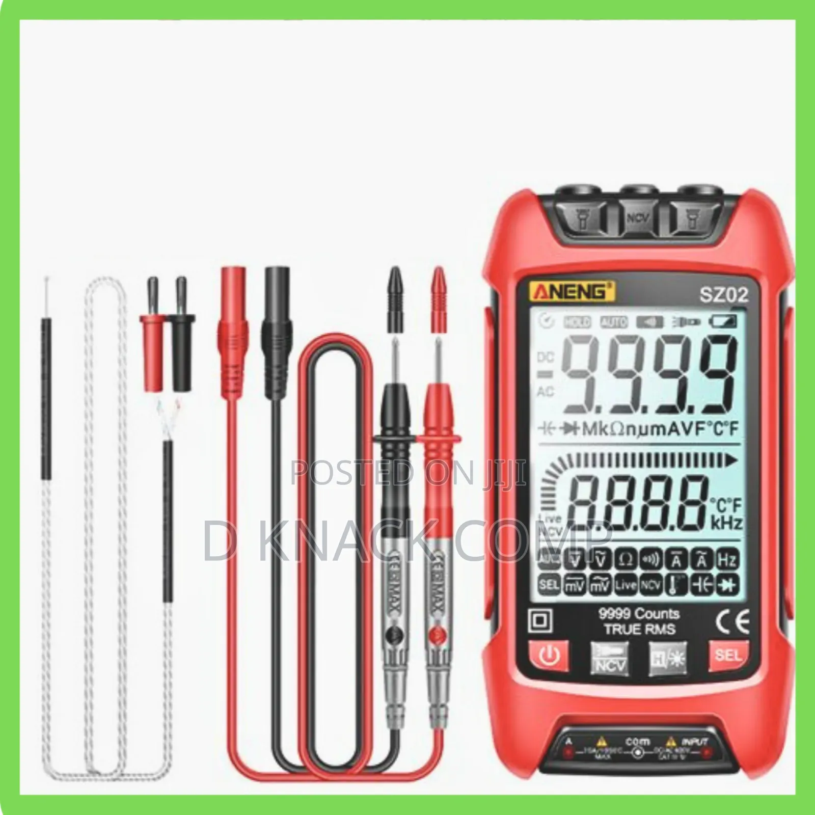 Sz02 Smart Digital Multimeter Auto Range 9999 Counts