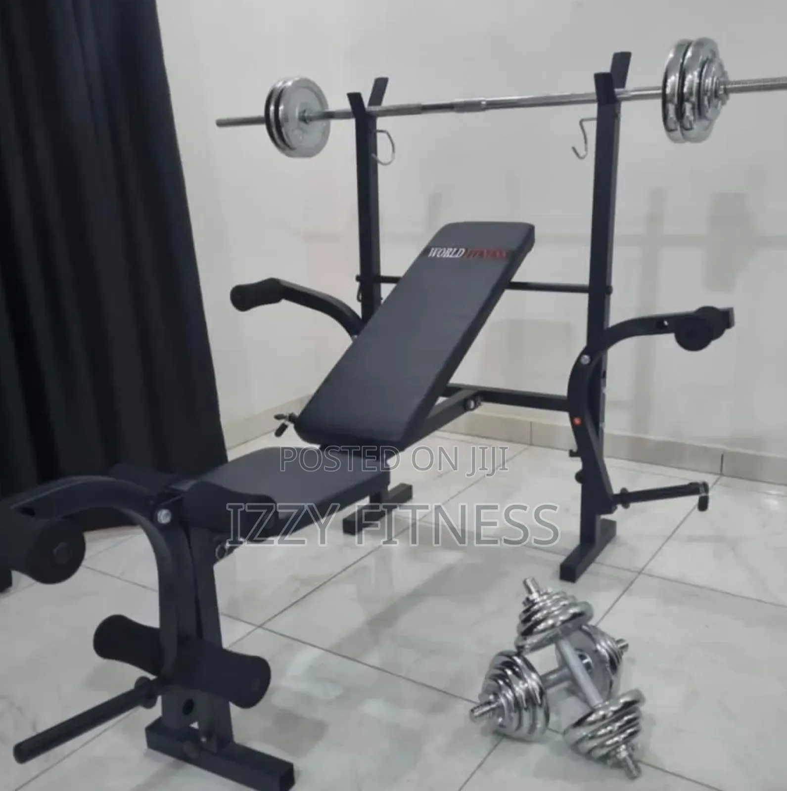 Weight Bench With 50kg Dumbell Adjustable