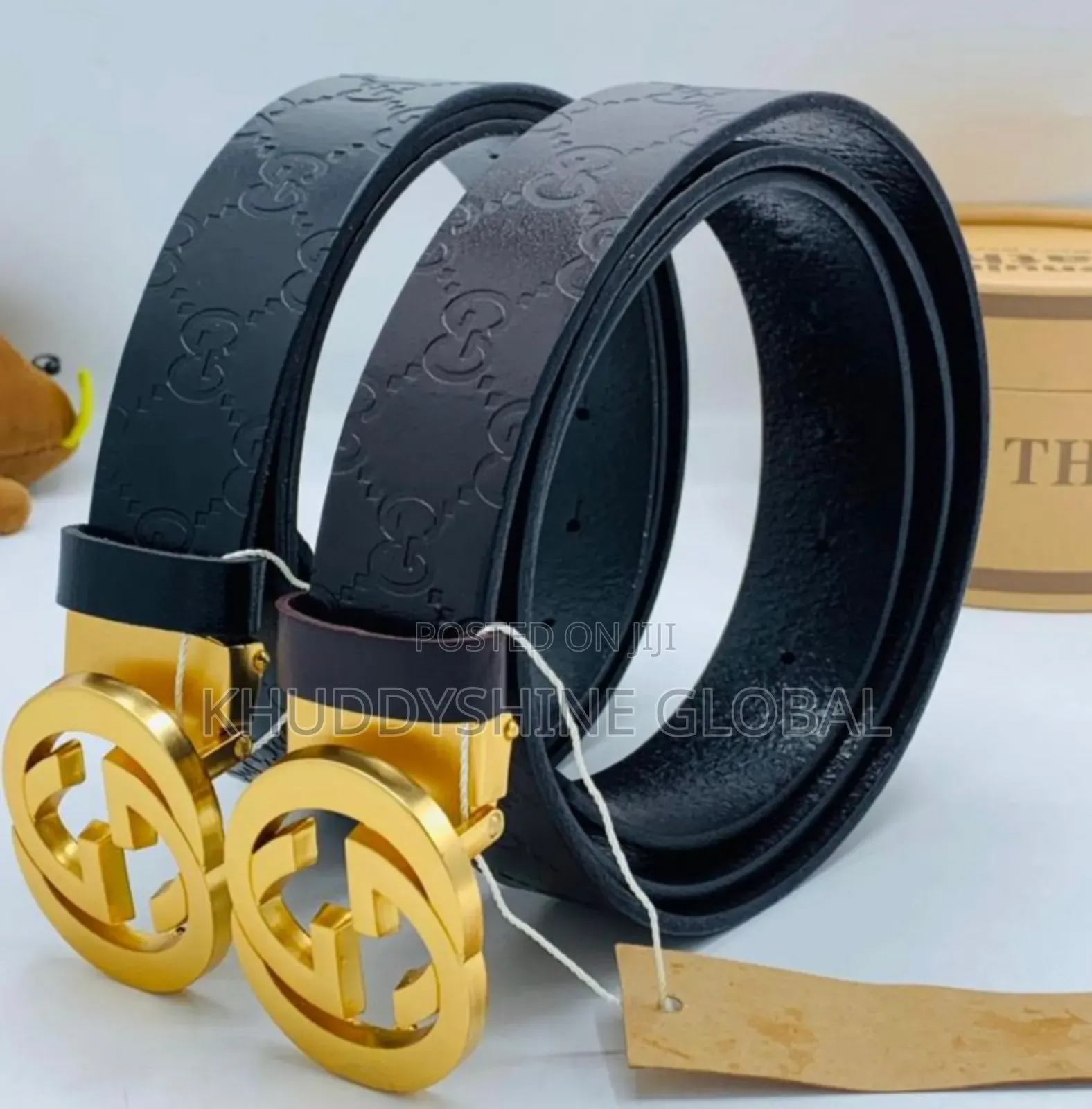 High-quality Gucci Gray, Black And Brown Belts