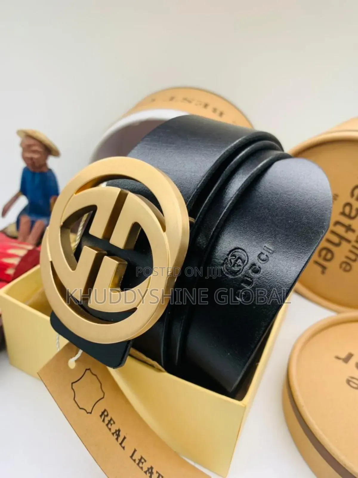 High-quality Gucci Gray, Black And Brown Belts