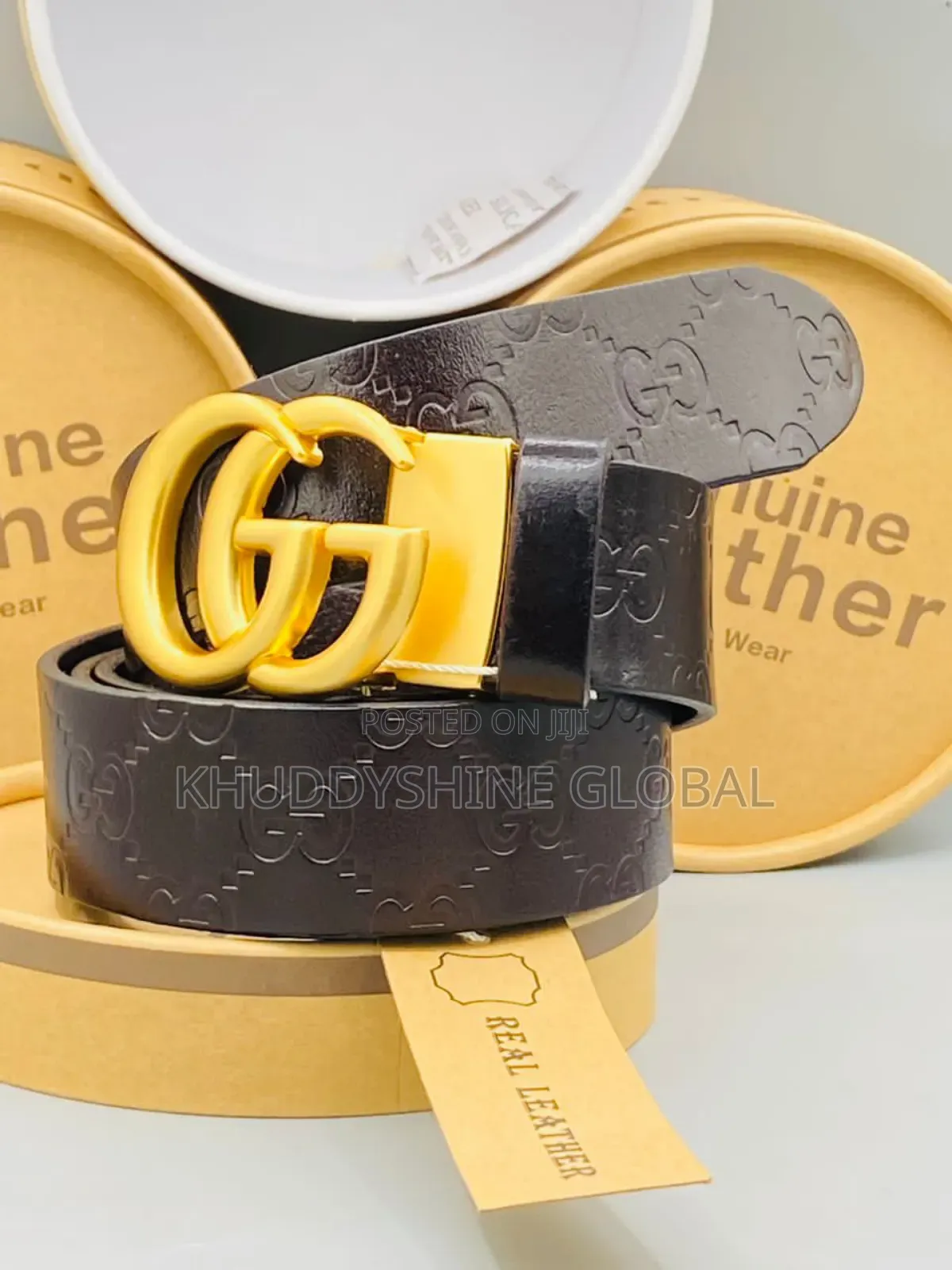 High-quality Gucci Gray, Black And Brown Belts