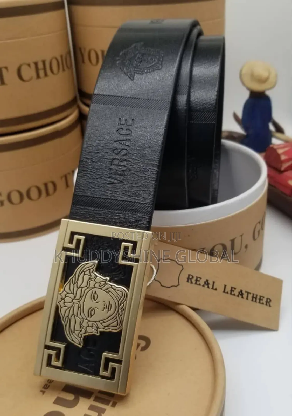 Quality Versace, Louis Vuitton, and Hermes Belts