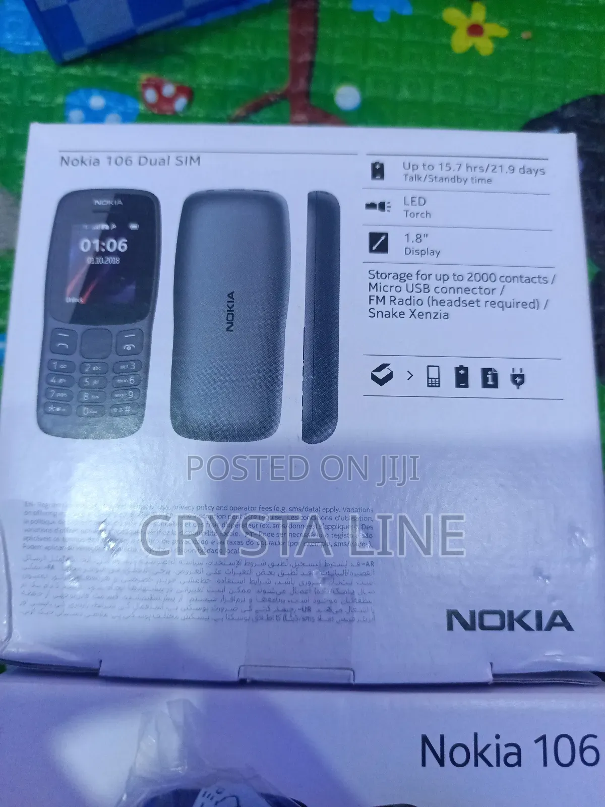 New Nokia 106 Black