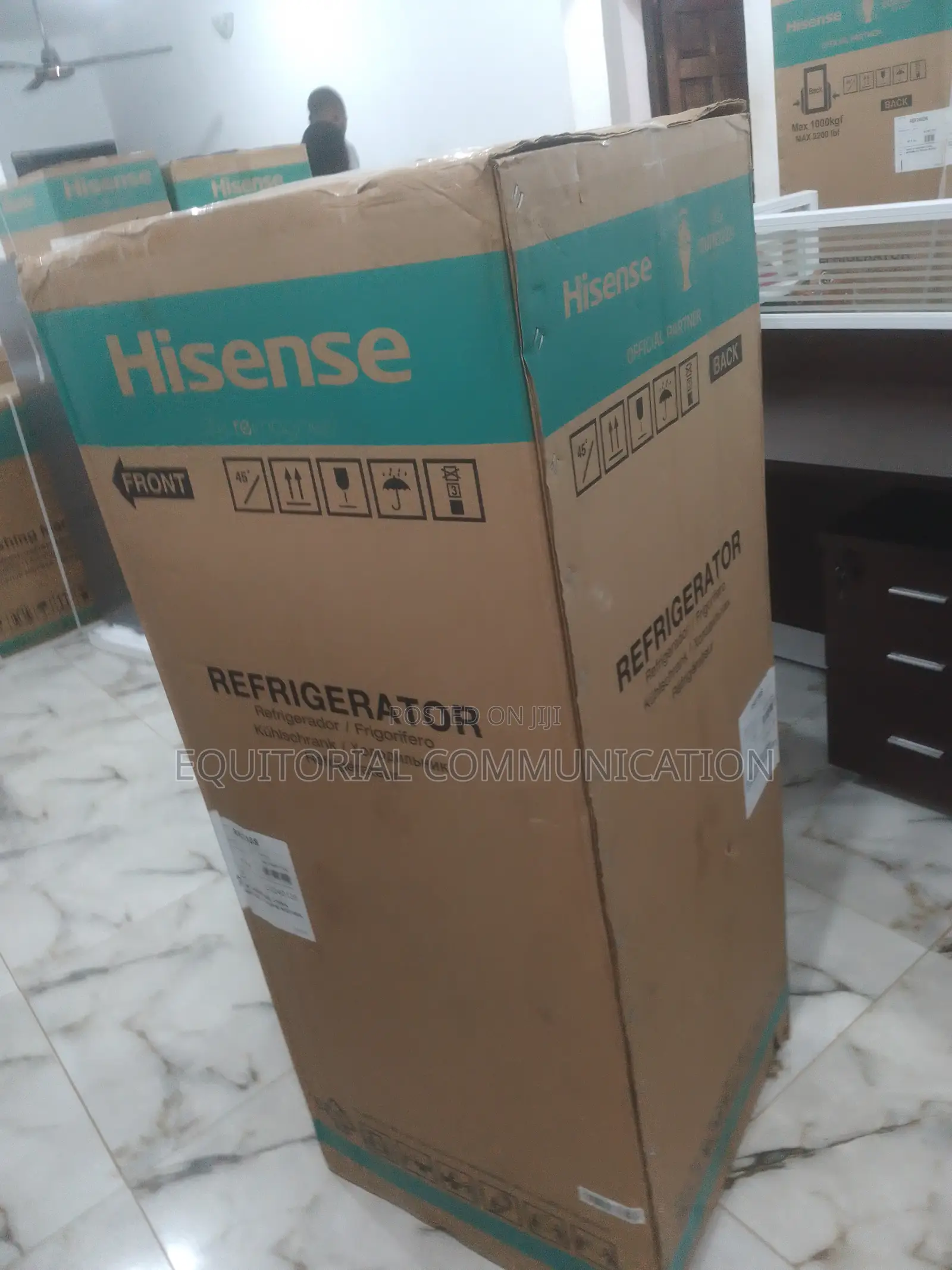 (Hisense Double Door Refrigerator Silver )