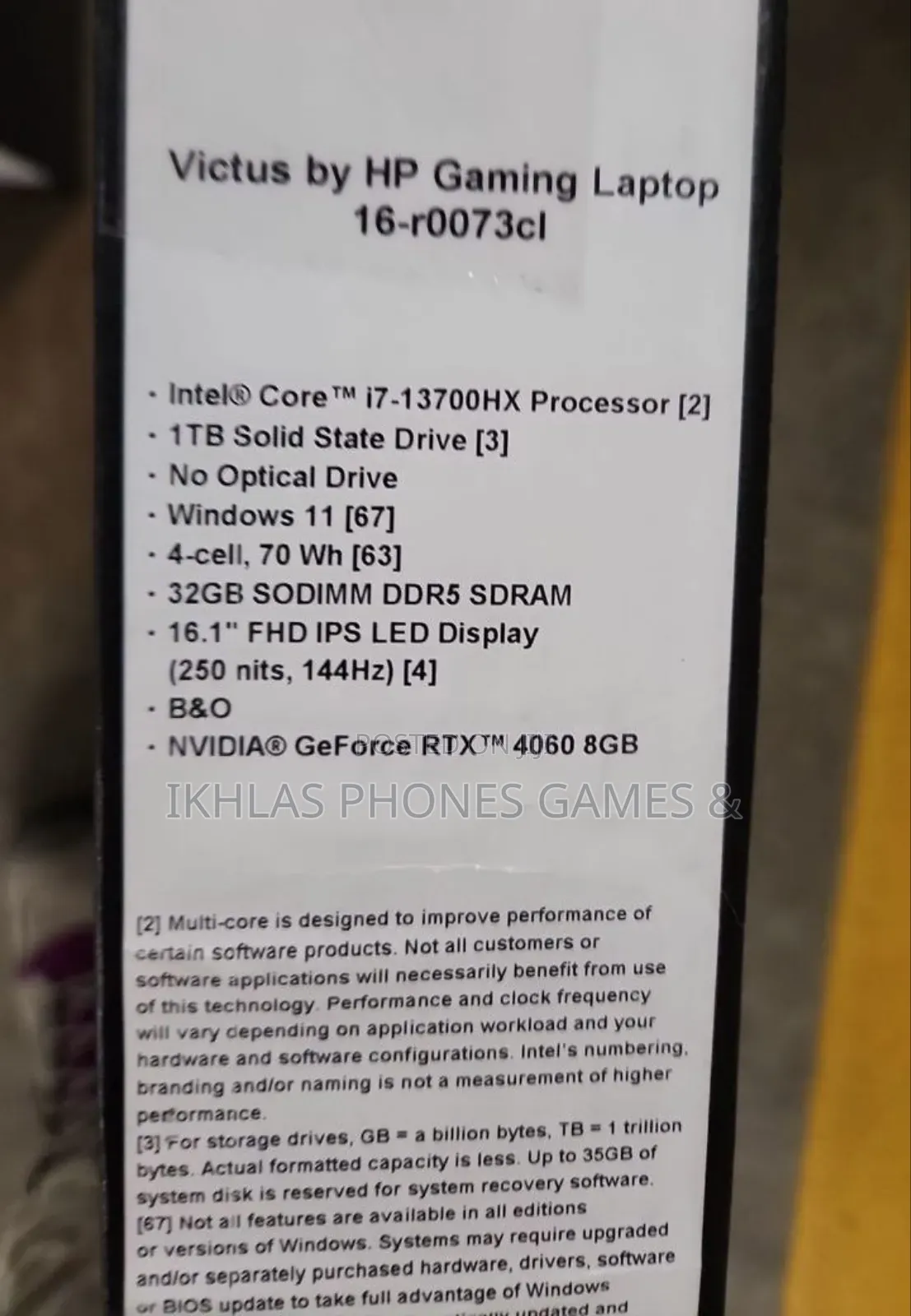 New Laptop HP Victus 16 32GB Intel Core i7 SSD 1T