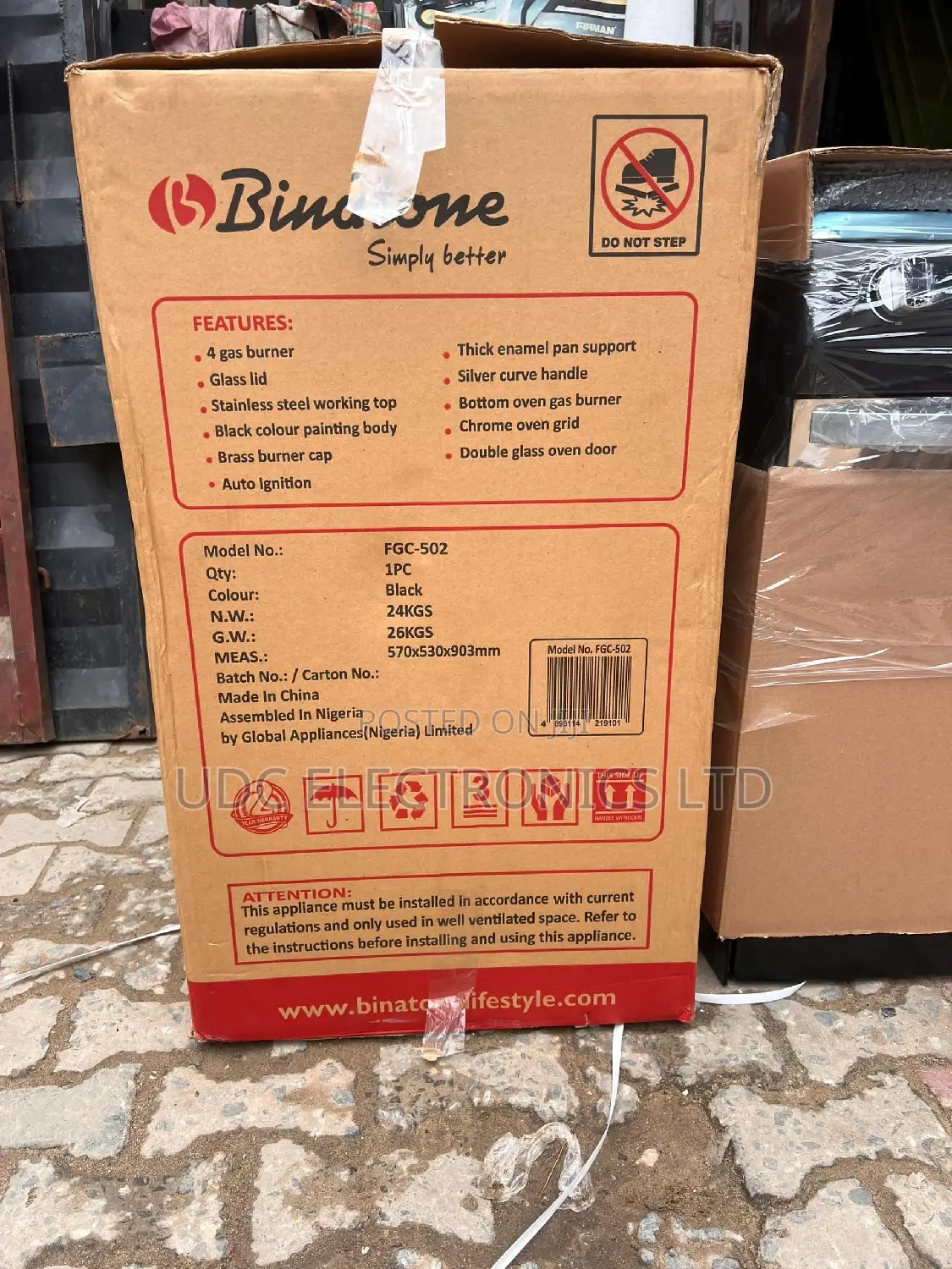 Original Binatone Floor Standing Gas Cooker