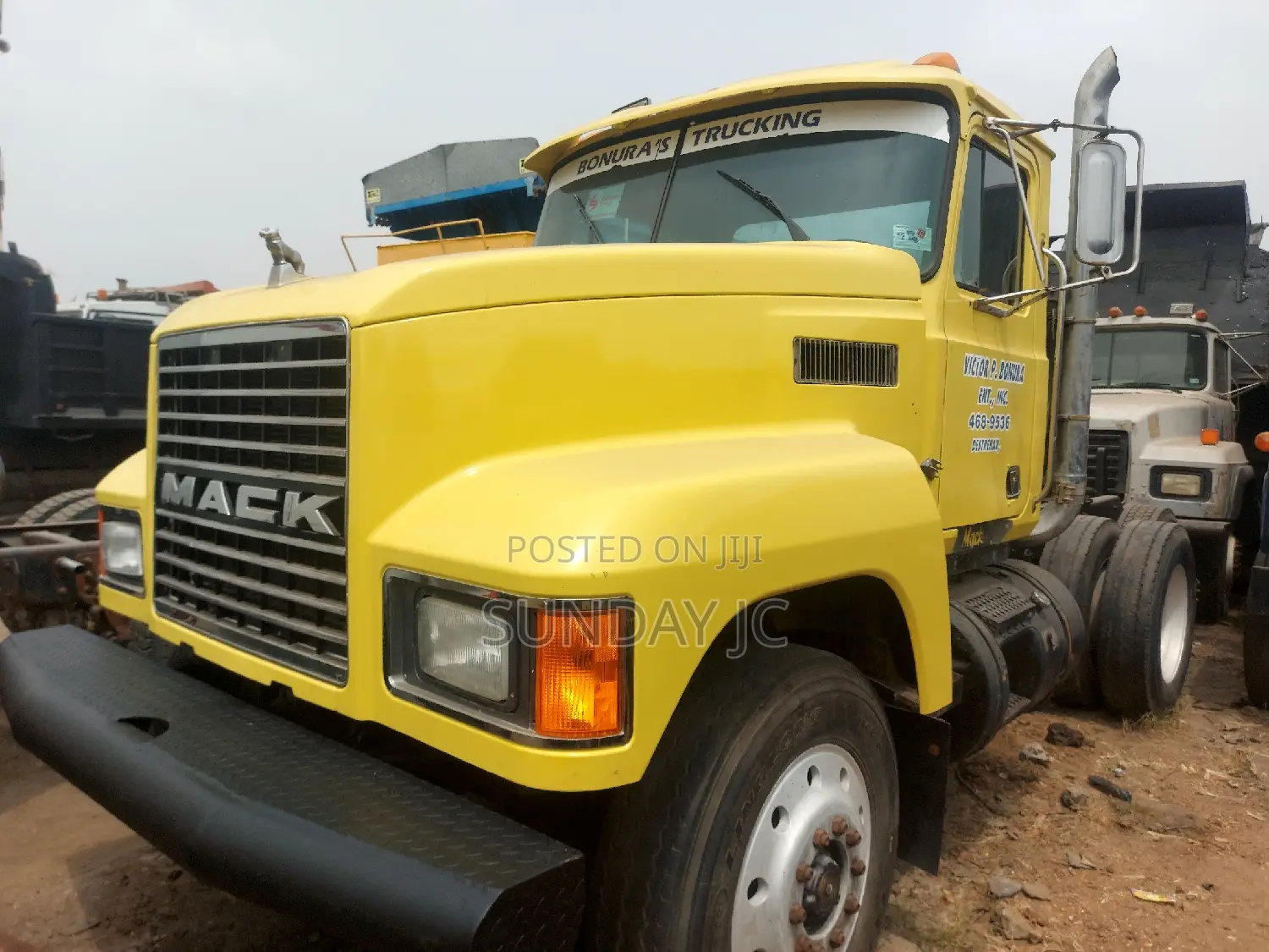 Spring Suspension CH Mack Ten Tyres Head Truck Double Frame
