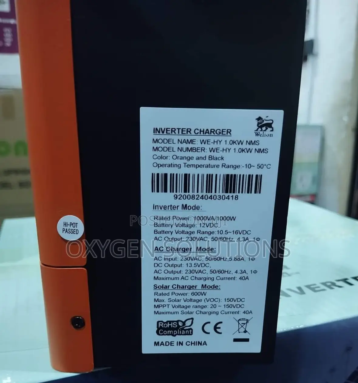 1kva 12v Welion Hybrid Inverter