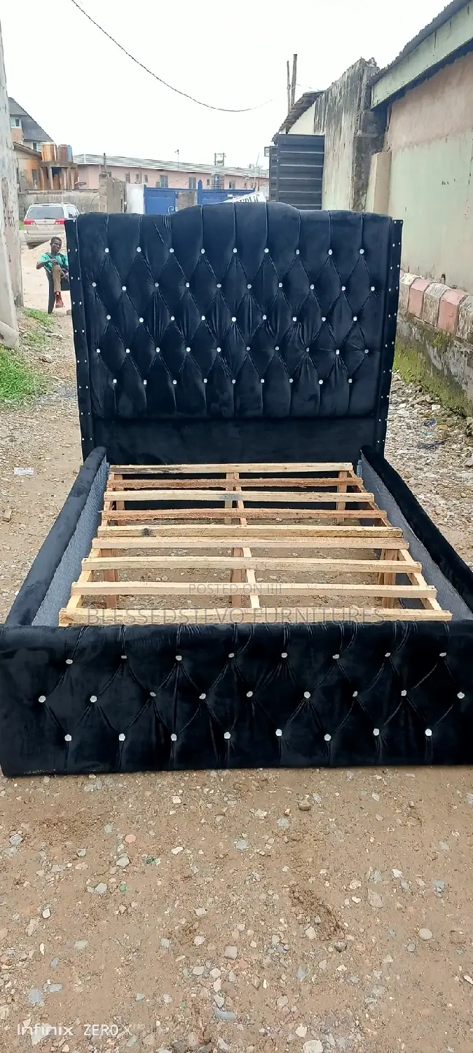 4 and by 6 Bed Frame Black Color
