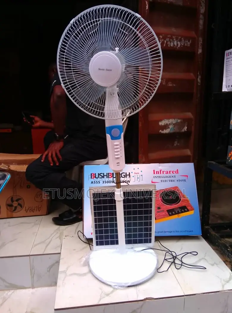 16inches Solar Rechargeable Standing Fan