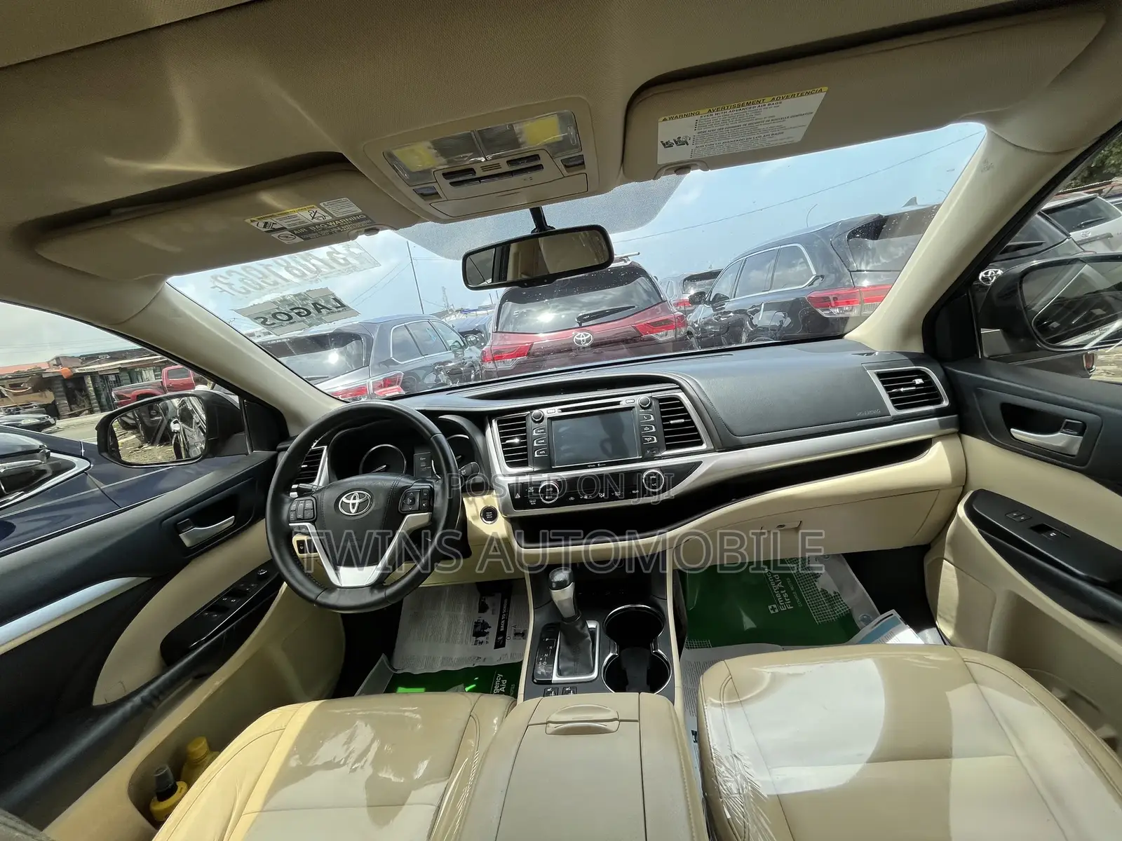 Toyota Highlander XLE V6 4x4 (3.5L 6cyl 6A) 2016 Black
