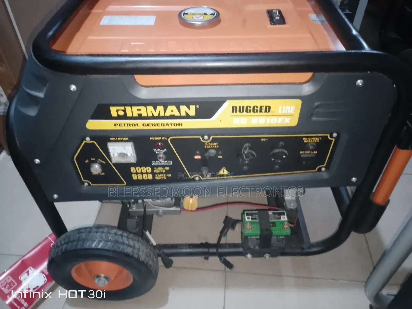 FIRMAN Rugged Line Full Cooper Coil Generator 8.5kva