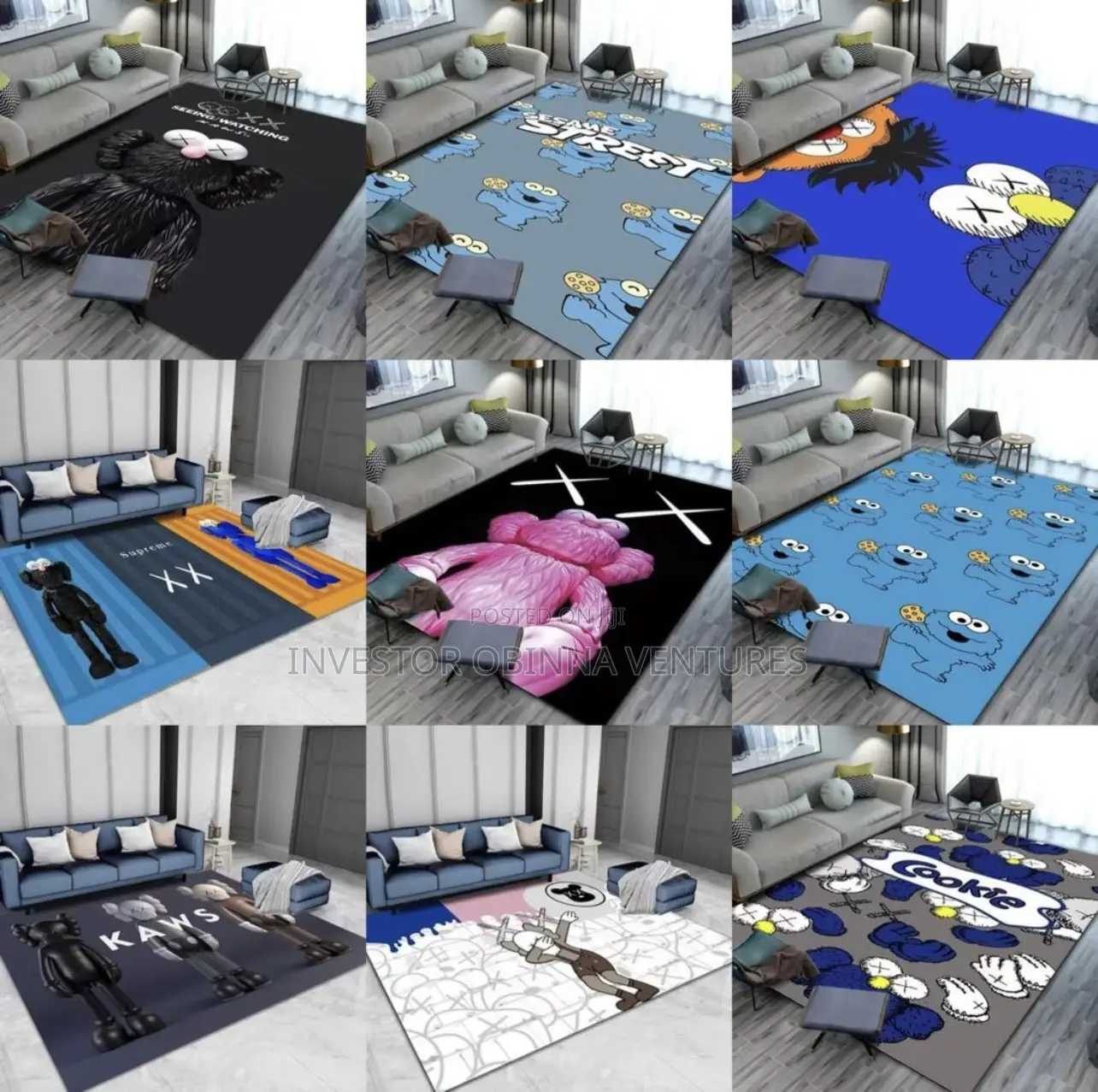 VIP Classic 3D Rugs- 5by7ft