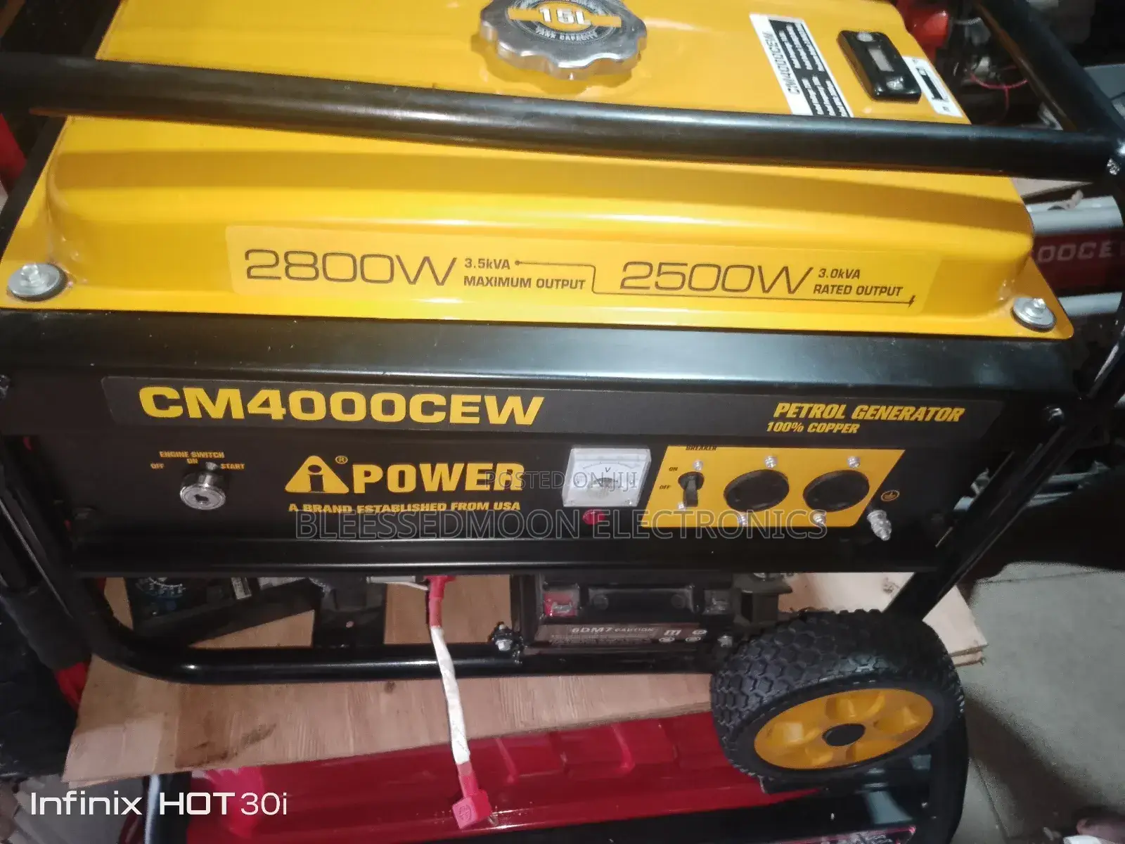 I Power GENERATOR 100 Percent Cooper Coil 2.8kva