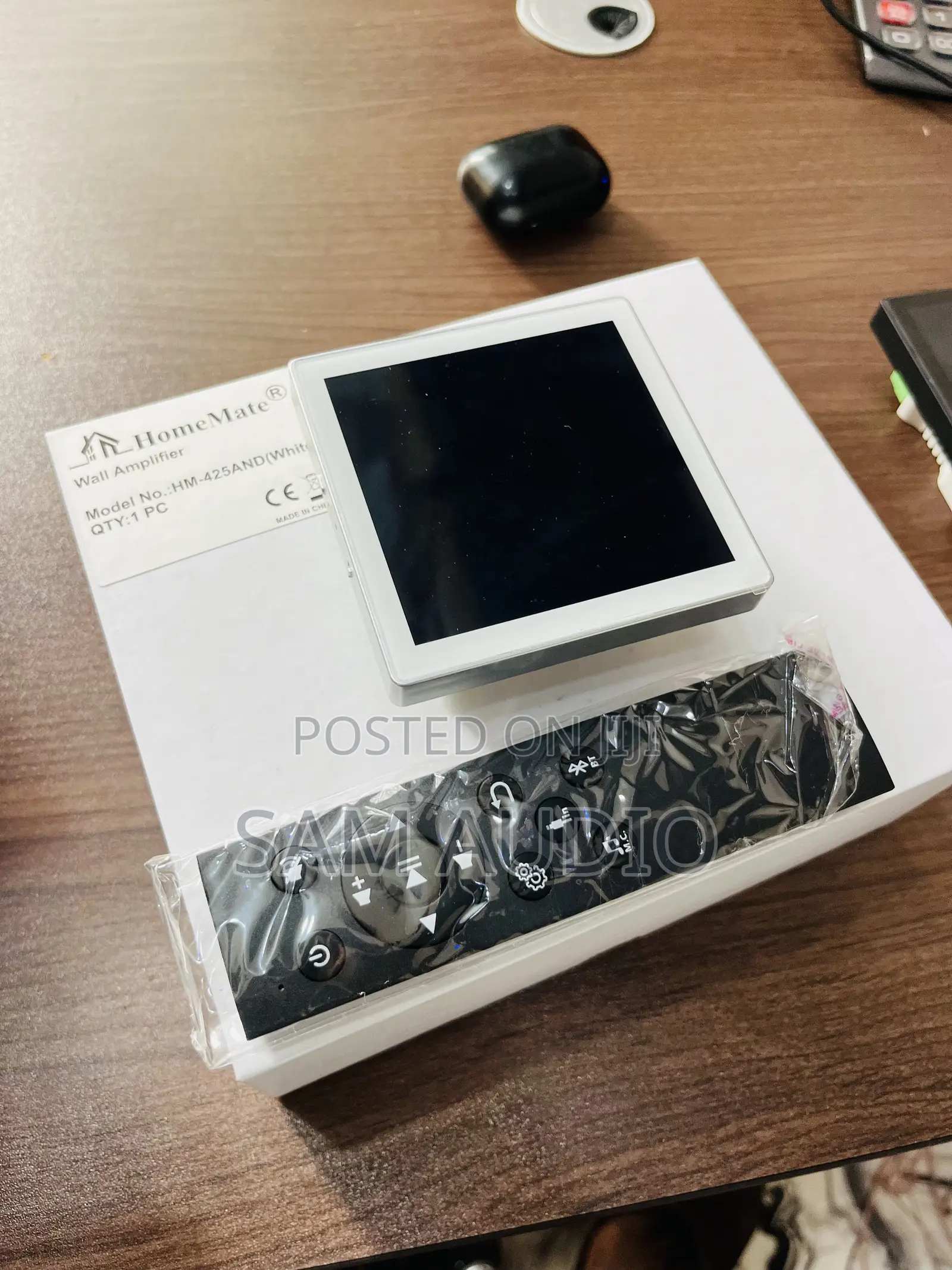 White 4” Android Inwall Amplifier