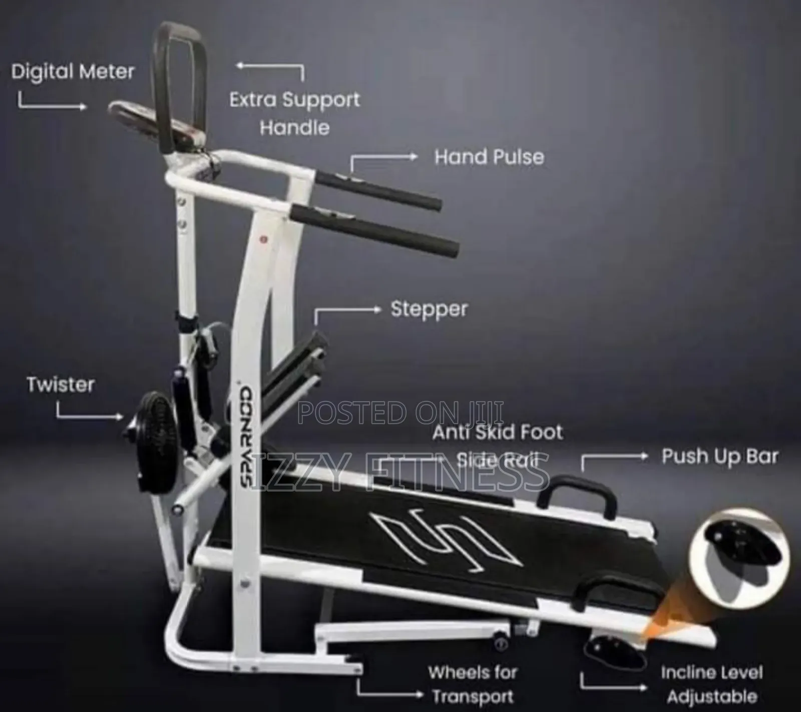 Manual Treadmill Machine With Stepper