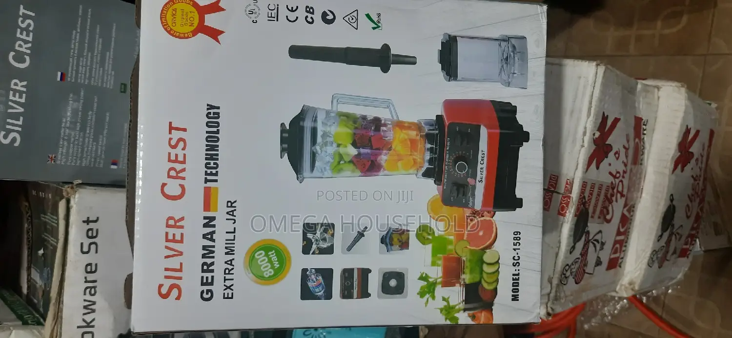 8000 W, Silva Crest Heave- Duty Blender.