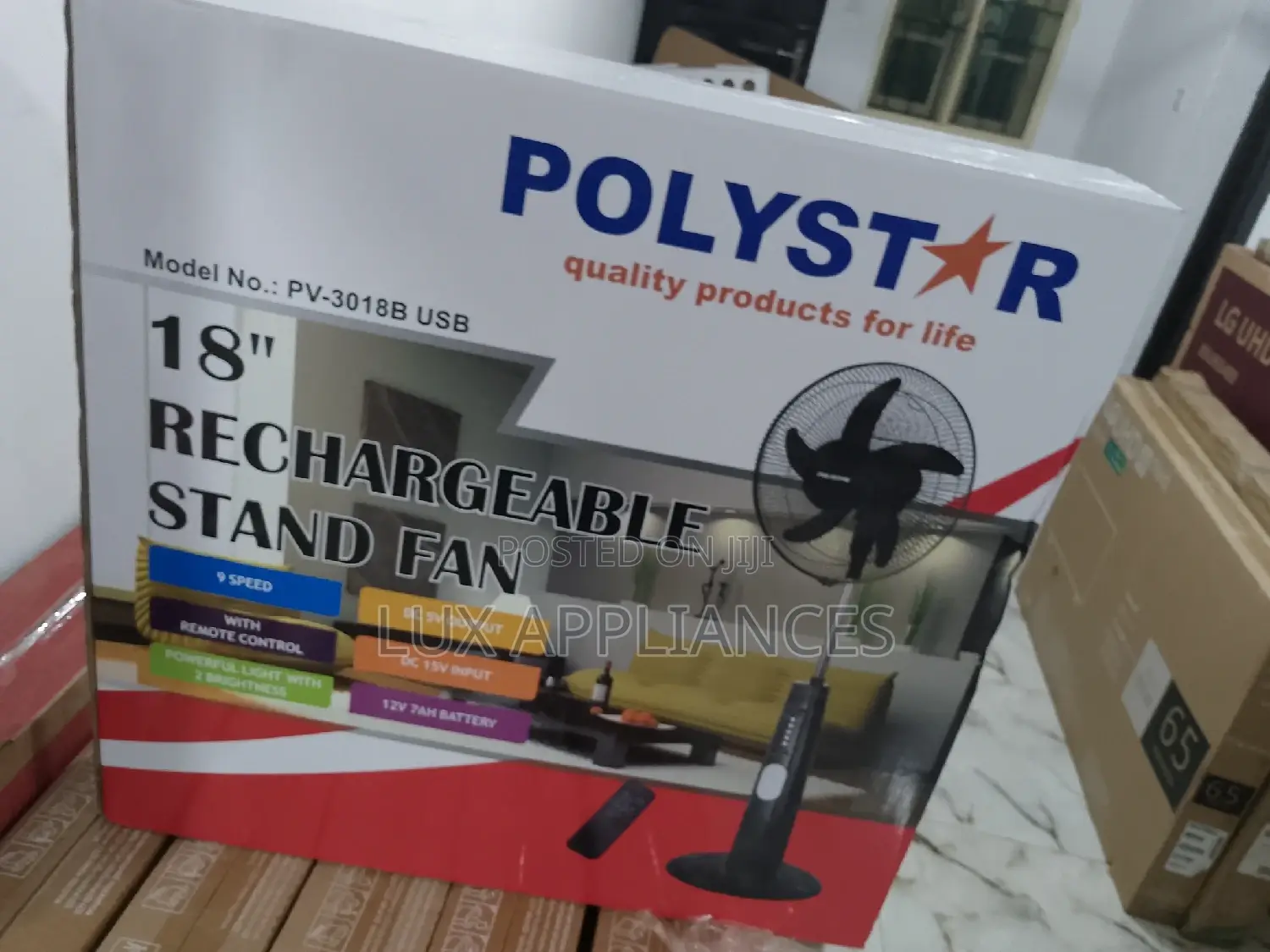 Long Life Powerful Rechargeable Fan