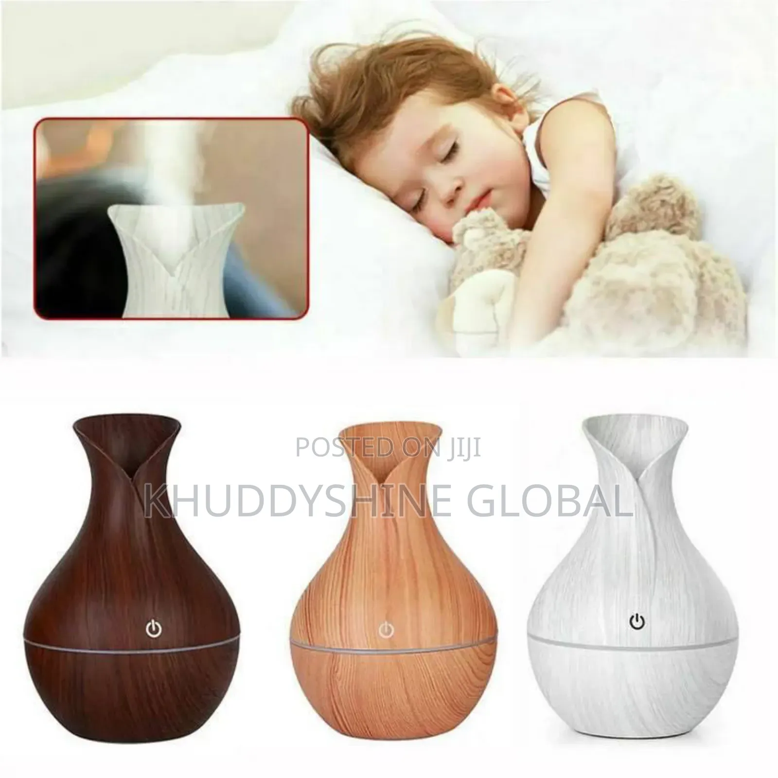 130ml Ultrasonic Aroma Humidifier Colour Varies