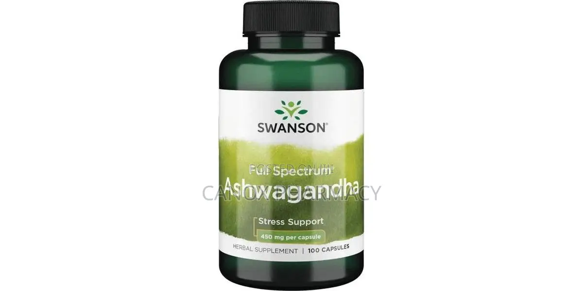 Swanson Full Spectrum Ashwagandha 450mg -Stress Support -100