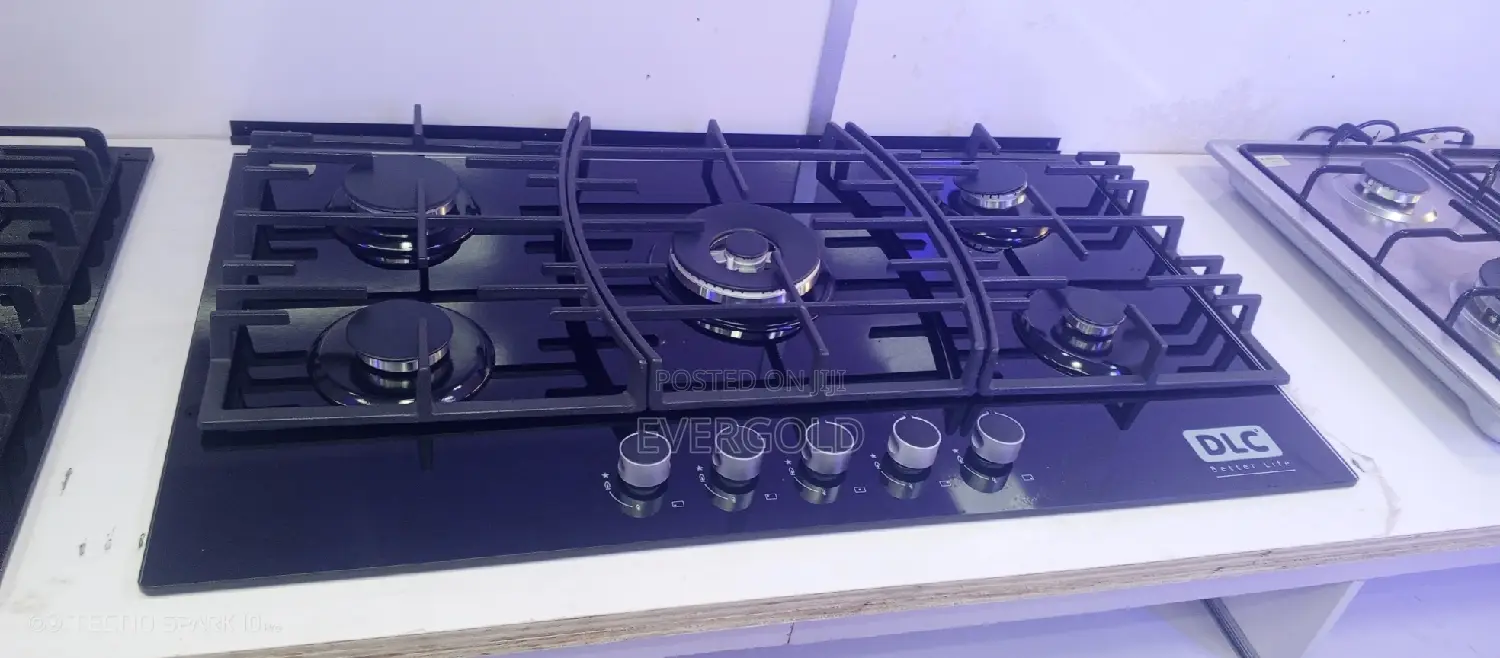5 Burner Cooker Hob in Built All Gas Available With Warranty