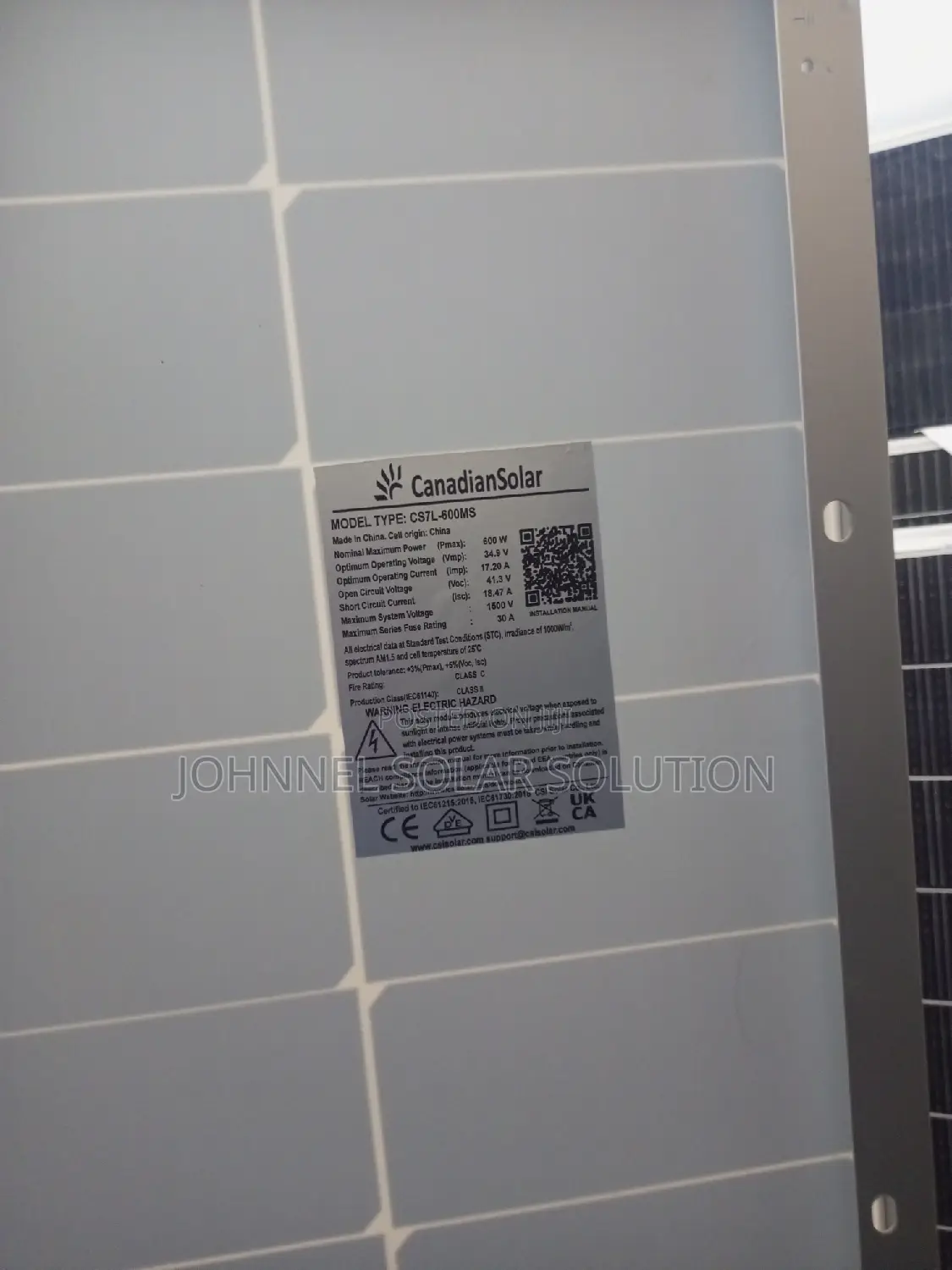 600watts 120cell Canadian Solar Panel