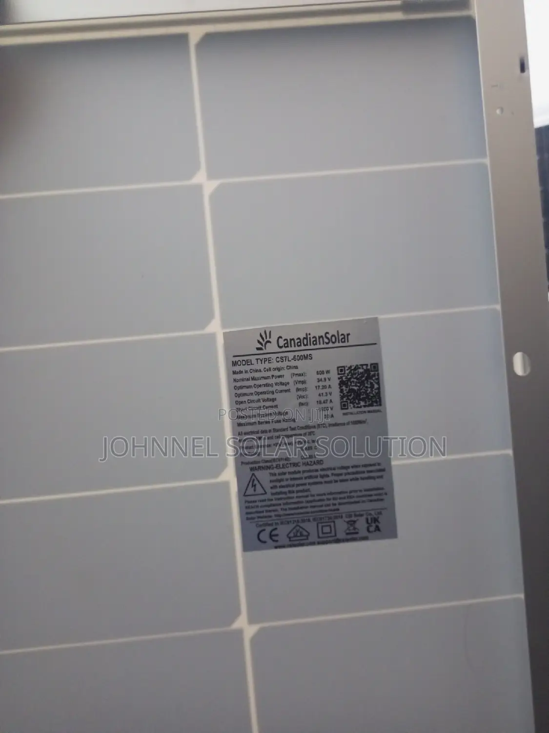 600W 120cells Canadian Solar Panel