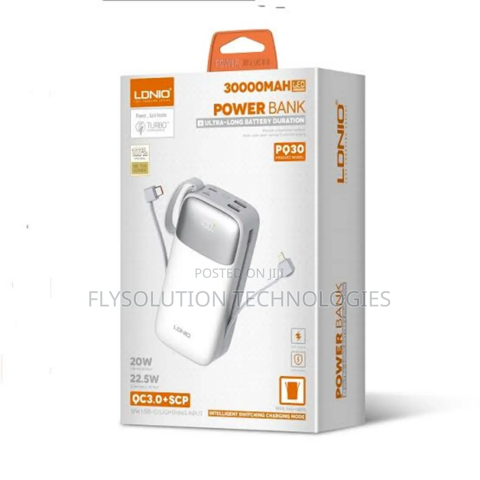 Ldnio PQ30 30,000mah Usb-C Fast Charging Power Bank