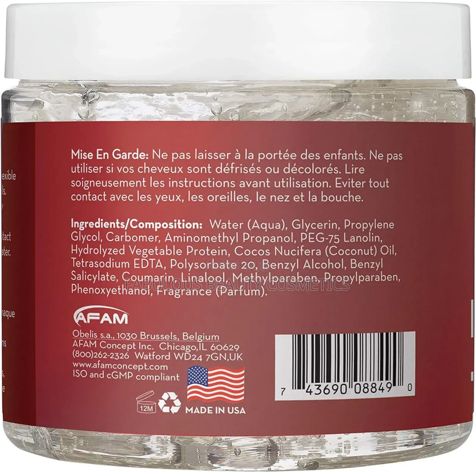 Coconut Oil Defining Curl Jelly, 16 Oz for Moisturizes