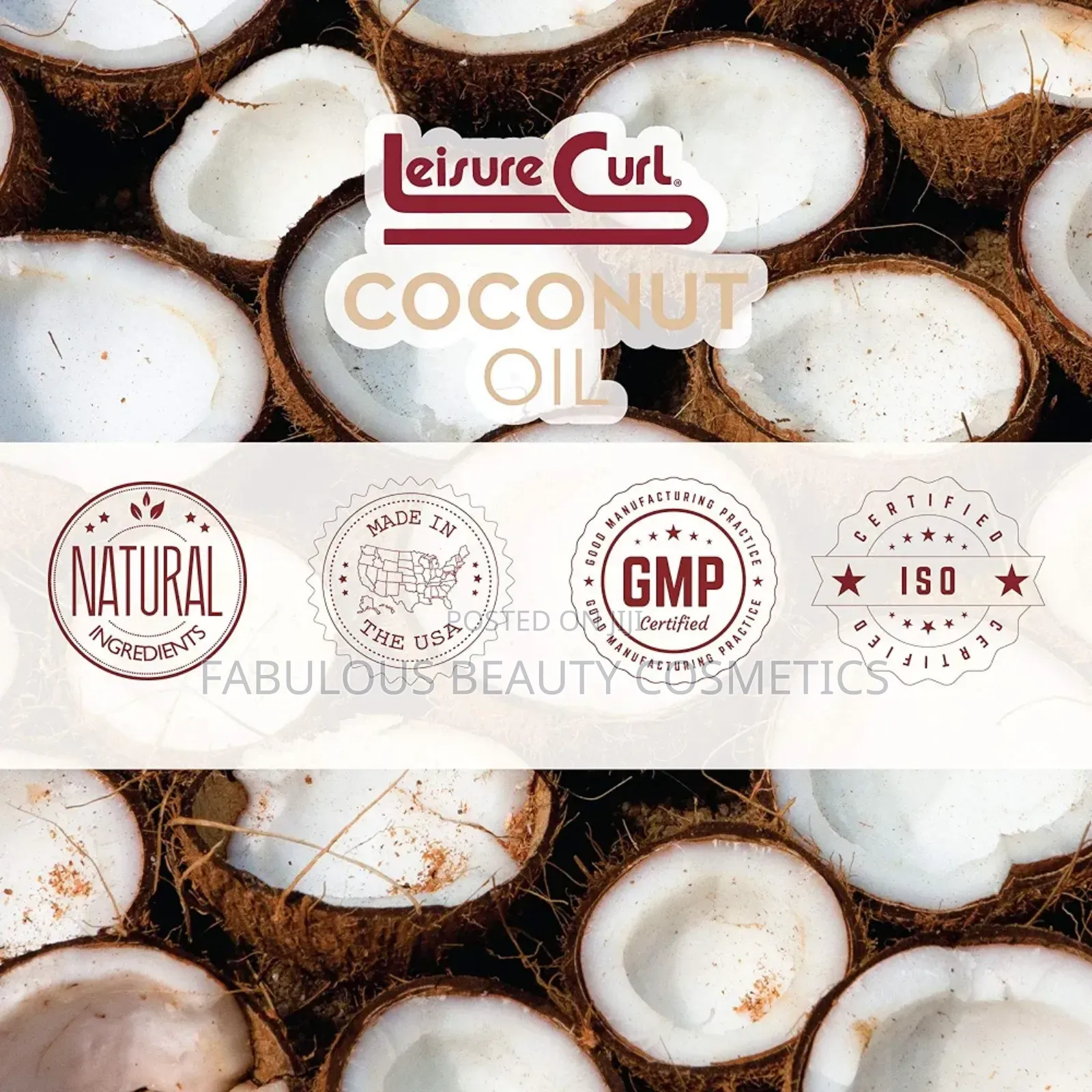 Coconut Oil Defining Curl Jelly, 16 Oz for Moisturizes