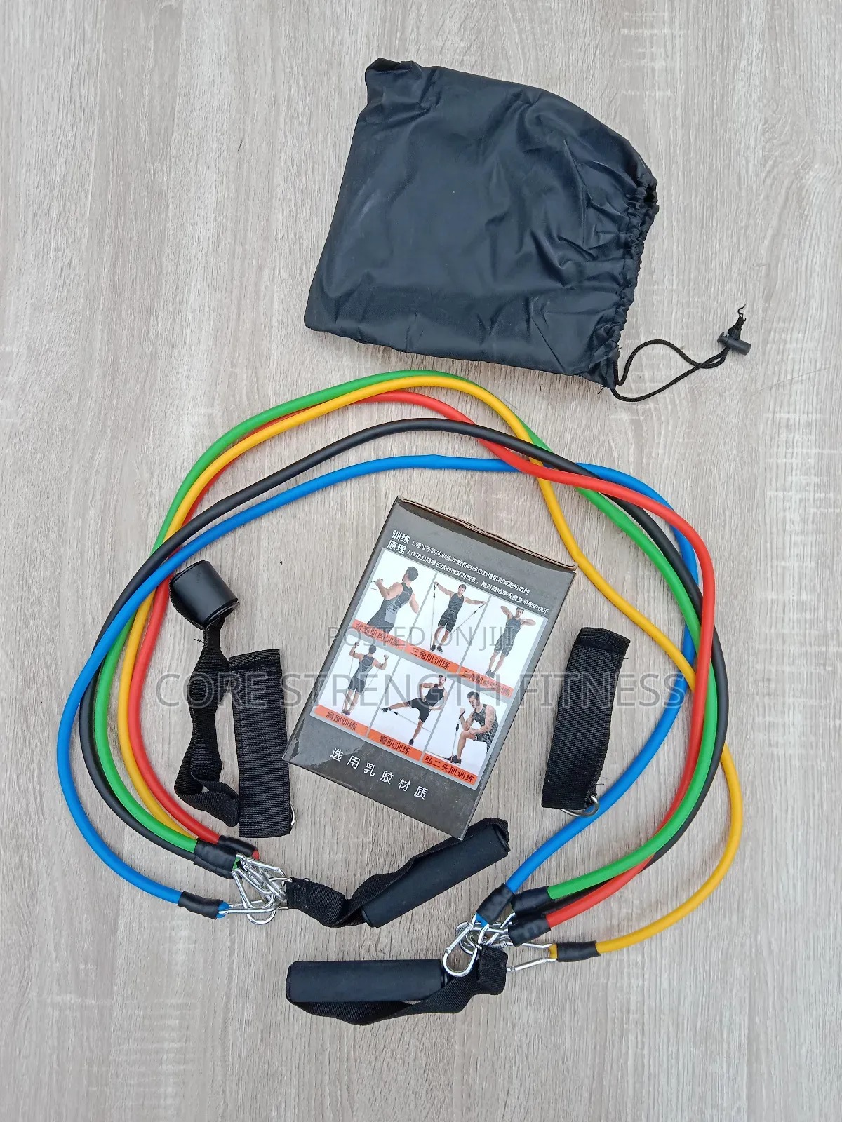Latex Multi Purpose Resistance Band With Door Hanger