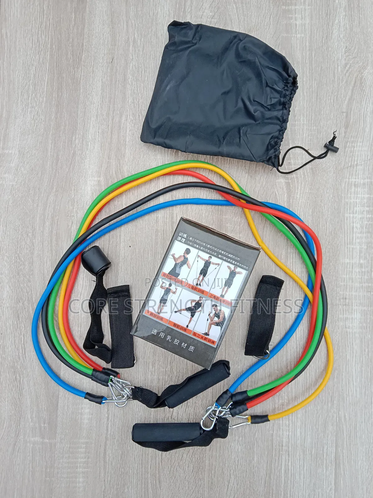 Latex Multi Purpose Resistance Band With Door Hanger