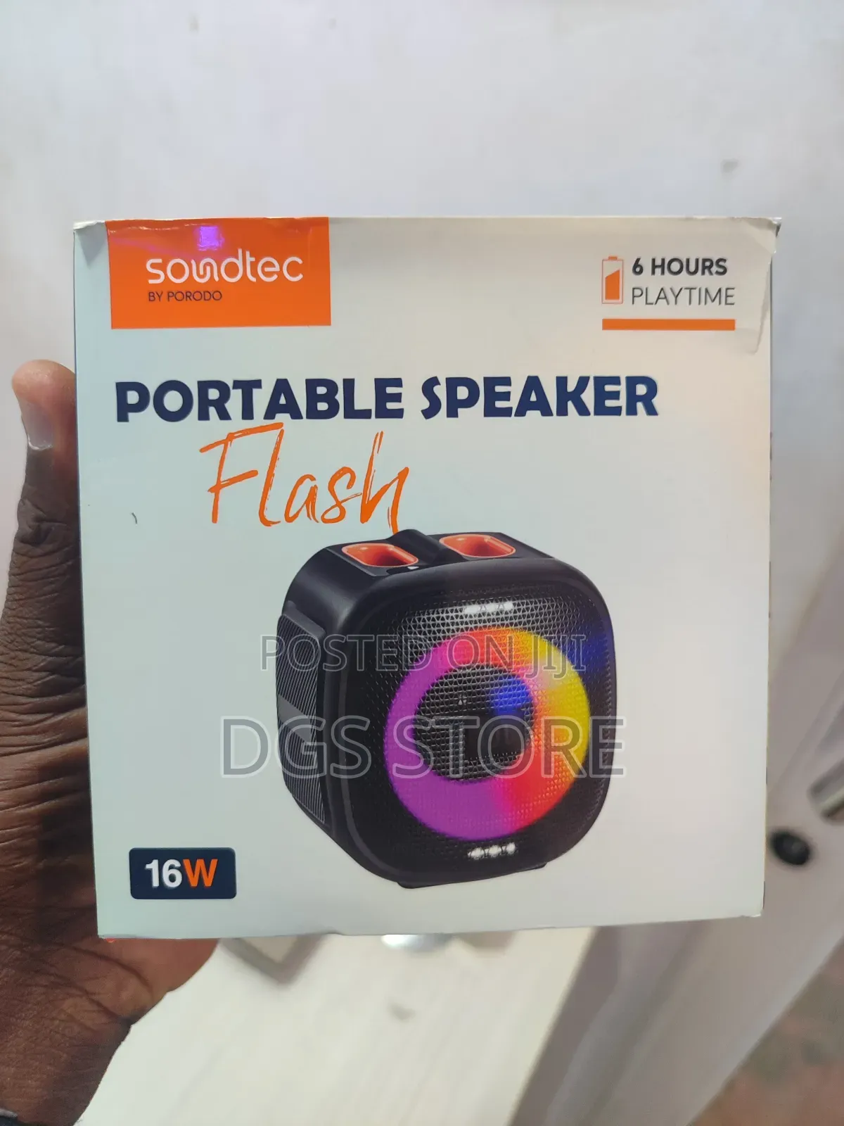 Porodo Soundtec Portable Flash Bluetooth Speaker RGB