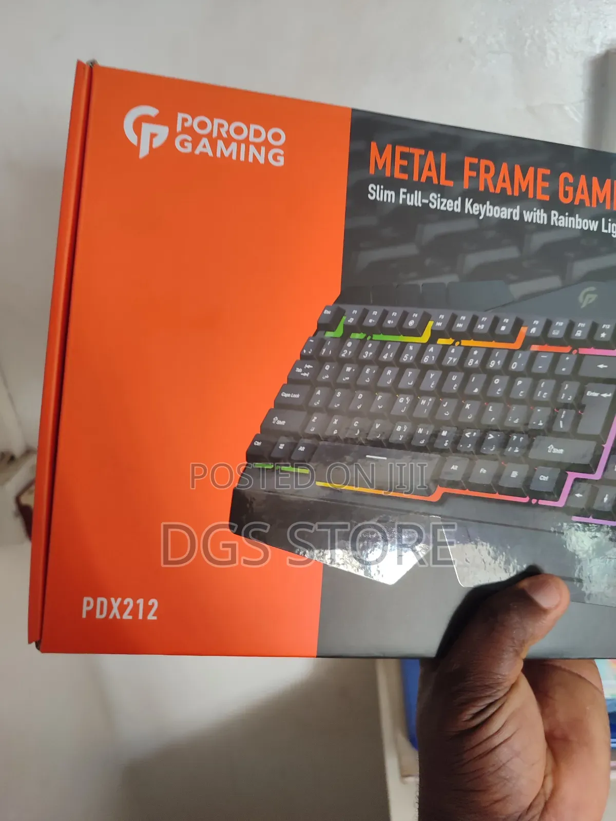 Porodo Gaming Metal Frame Wired Keyboard PDX212