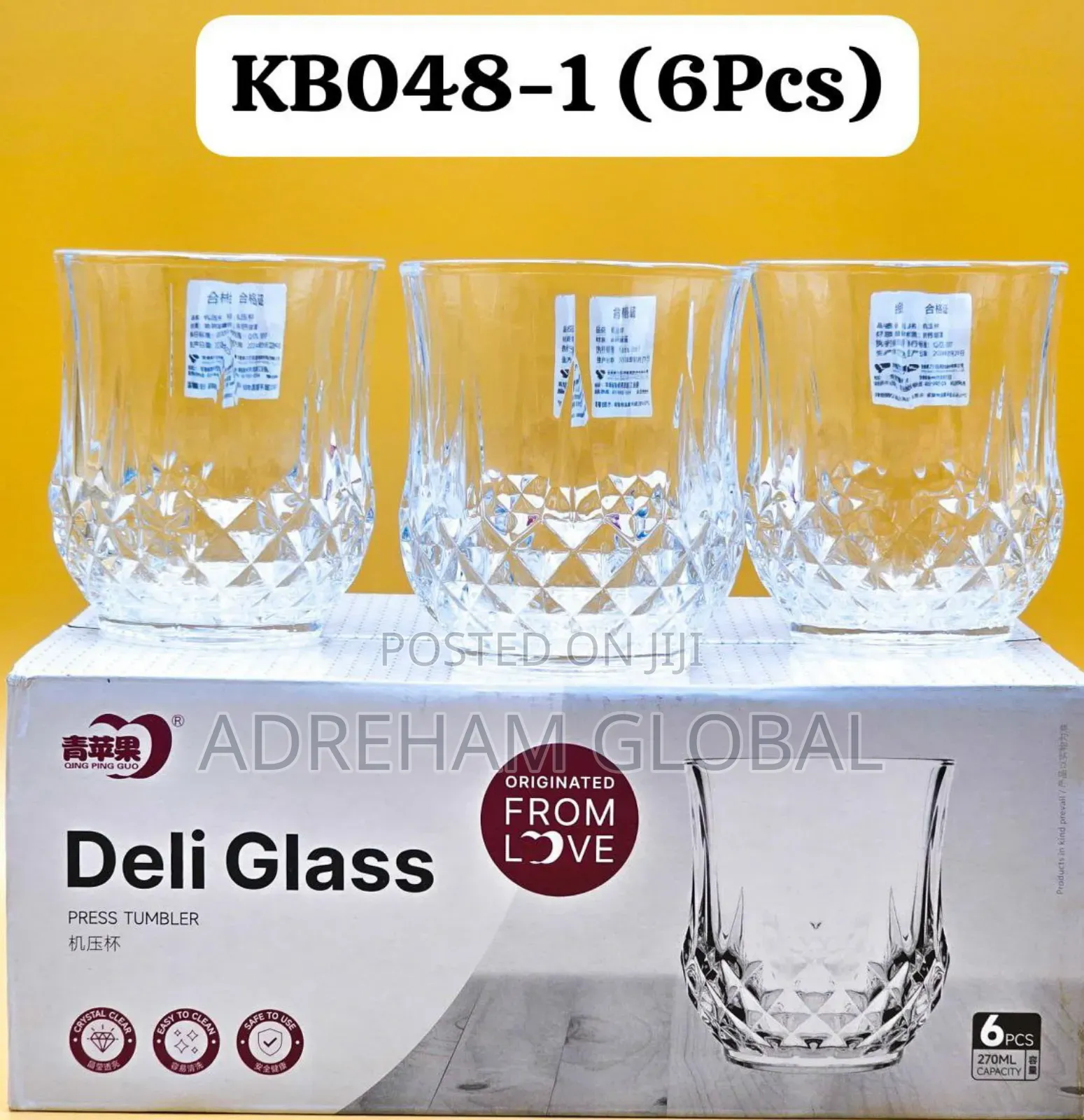 (6pcs) Whiskey Glass Cup