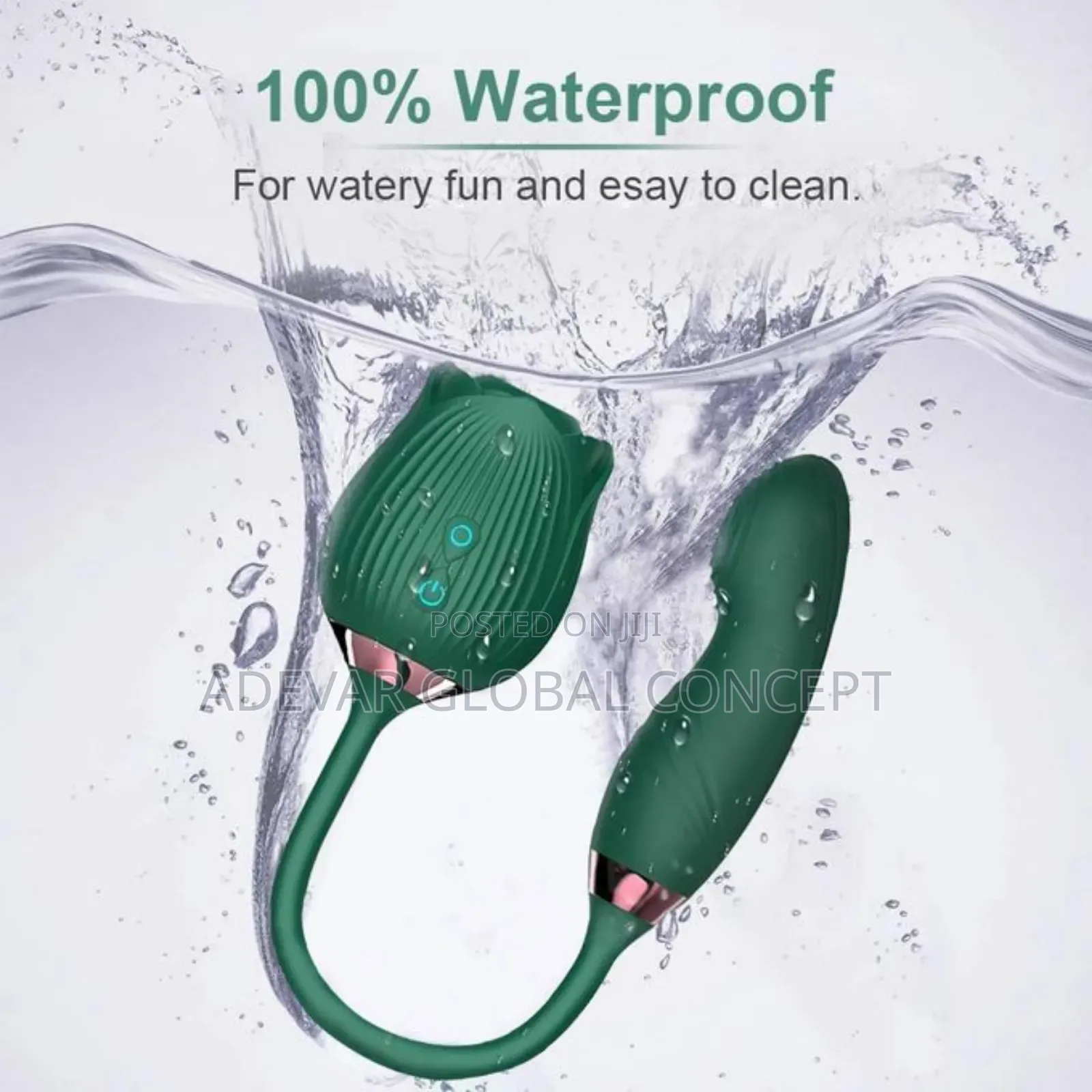 2in1 Rose Sucking Mimic Finger Wiggling Vibrator Sex Toy